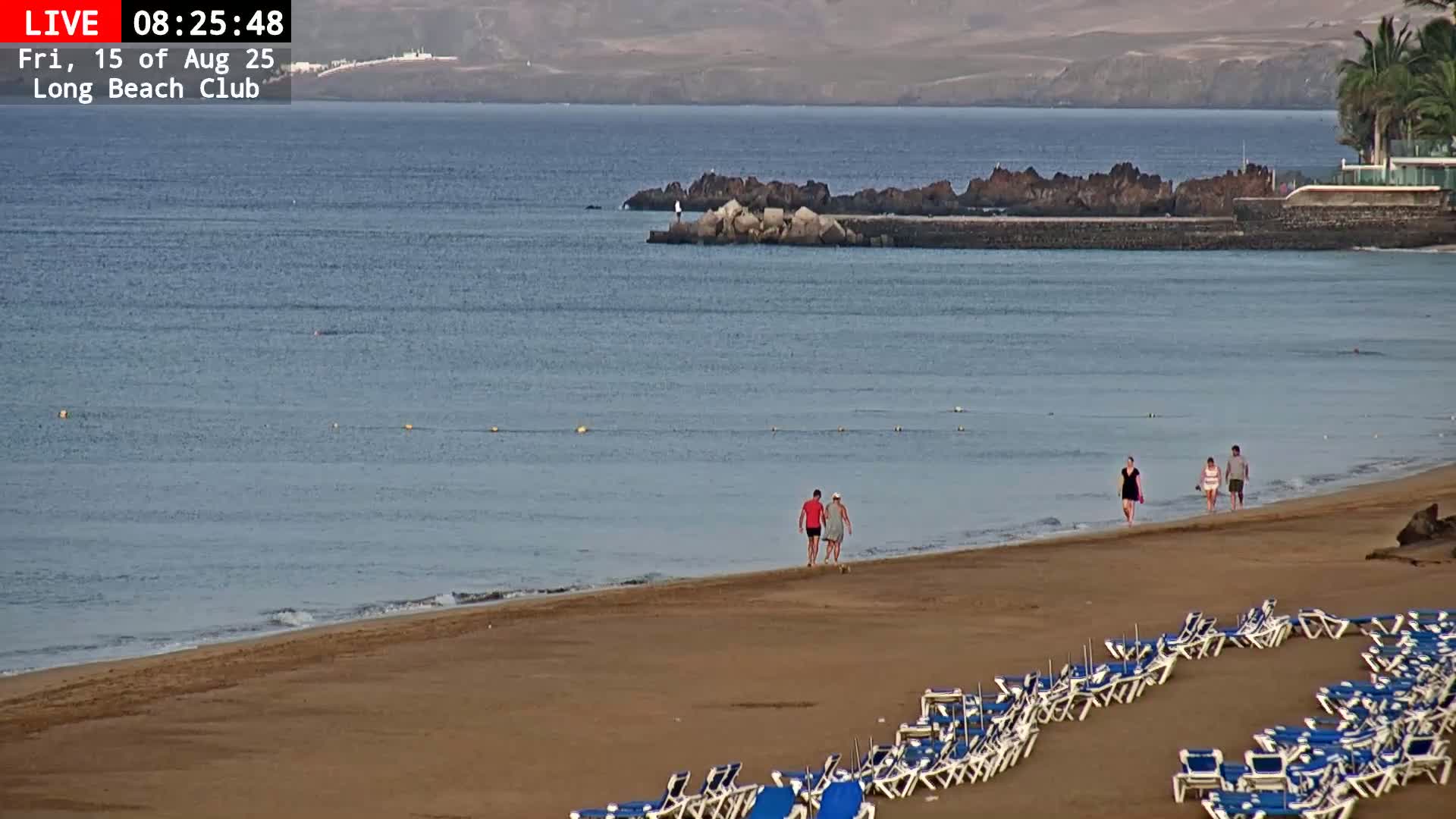 Lanzarote, Puerto del Carmen Beach Live Cam - Canary Islands, Las Palmas, Spain