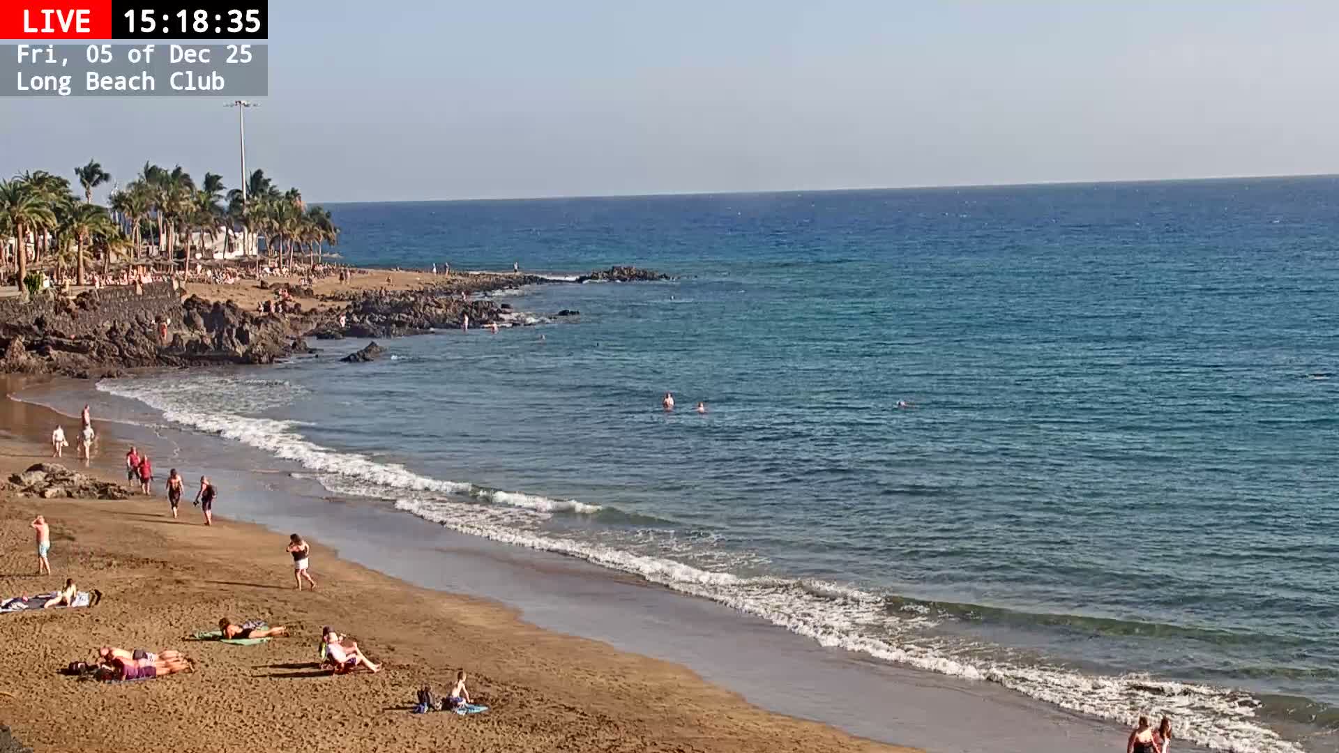 Lanzarote, Puerto del Carmen Beach Live Cam - Canary Islands, Las Palmas, Spain