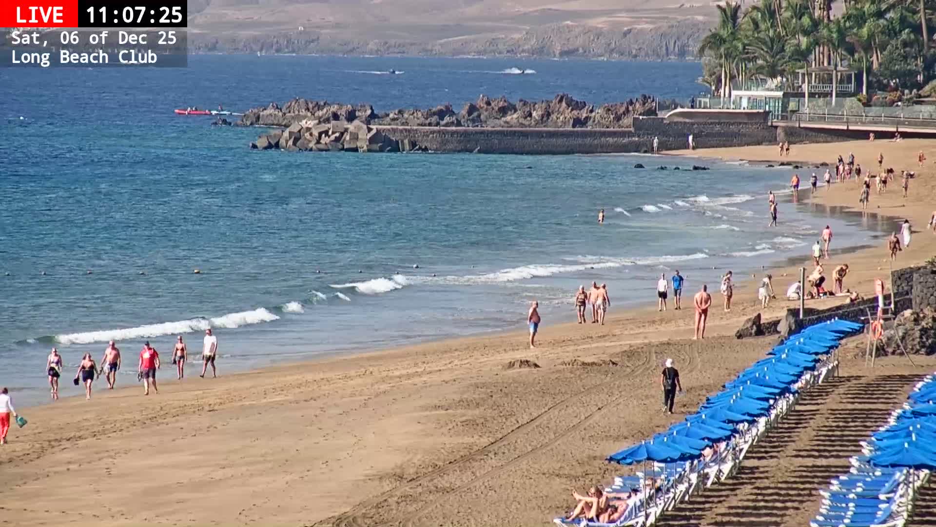 Lanzarote, Puerto del Carmen Beach Live Cam - Canary Islands, Las Palmas, Spain