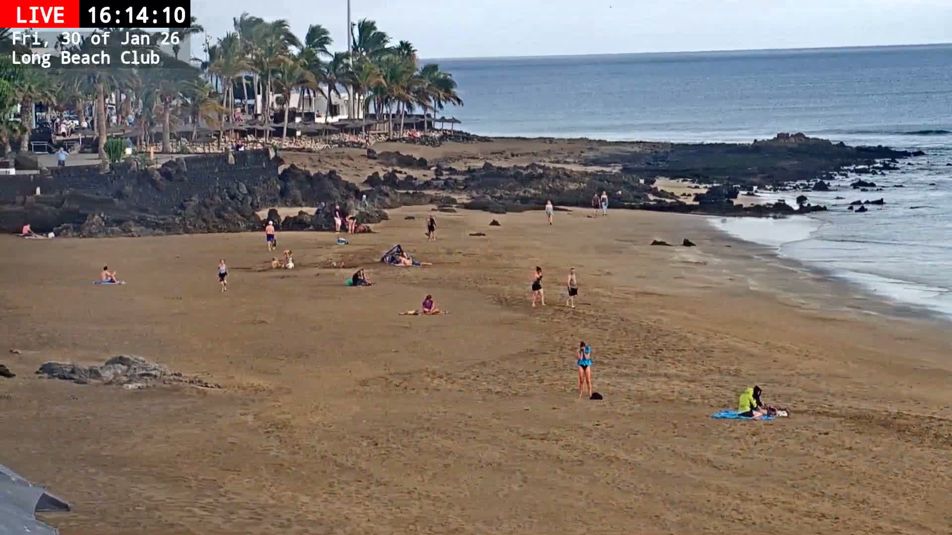 Lanzarote, Puerto del Carmen Beach Live Cam - Canary Islands, Las Palmas, Spain