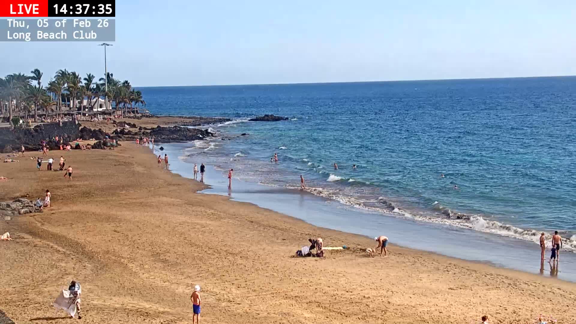 Lanzarote, Puerto del Carmen Beach Live Cam - Canary Islands, Las Palmas, Spain