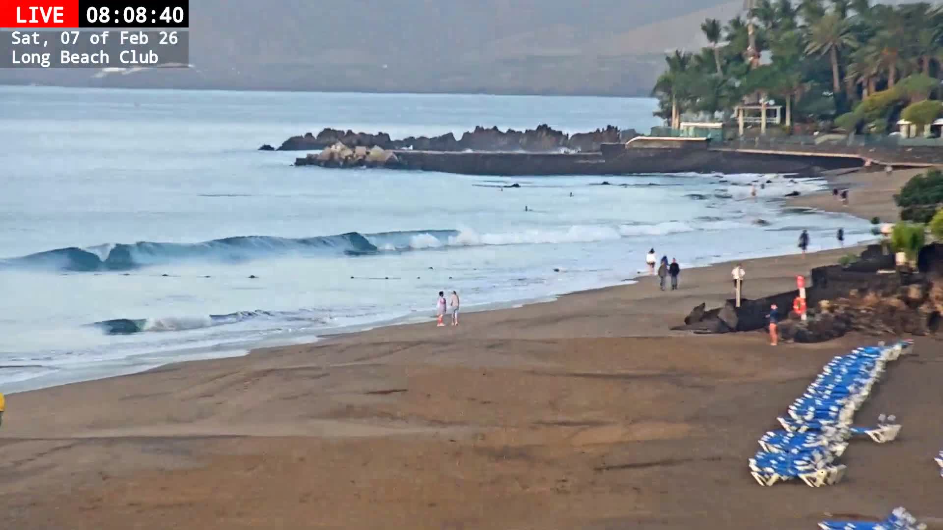 Lanzarote, Puerto del Carmen Beach Live Cam - Canary Islands, Las Palmas, Spain