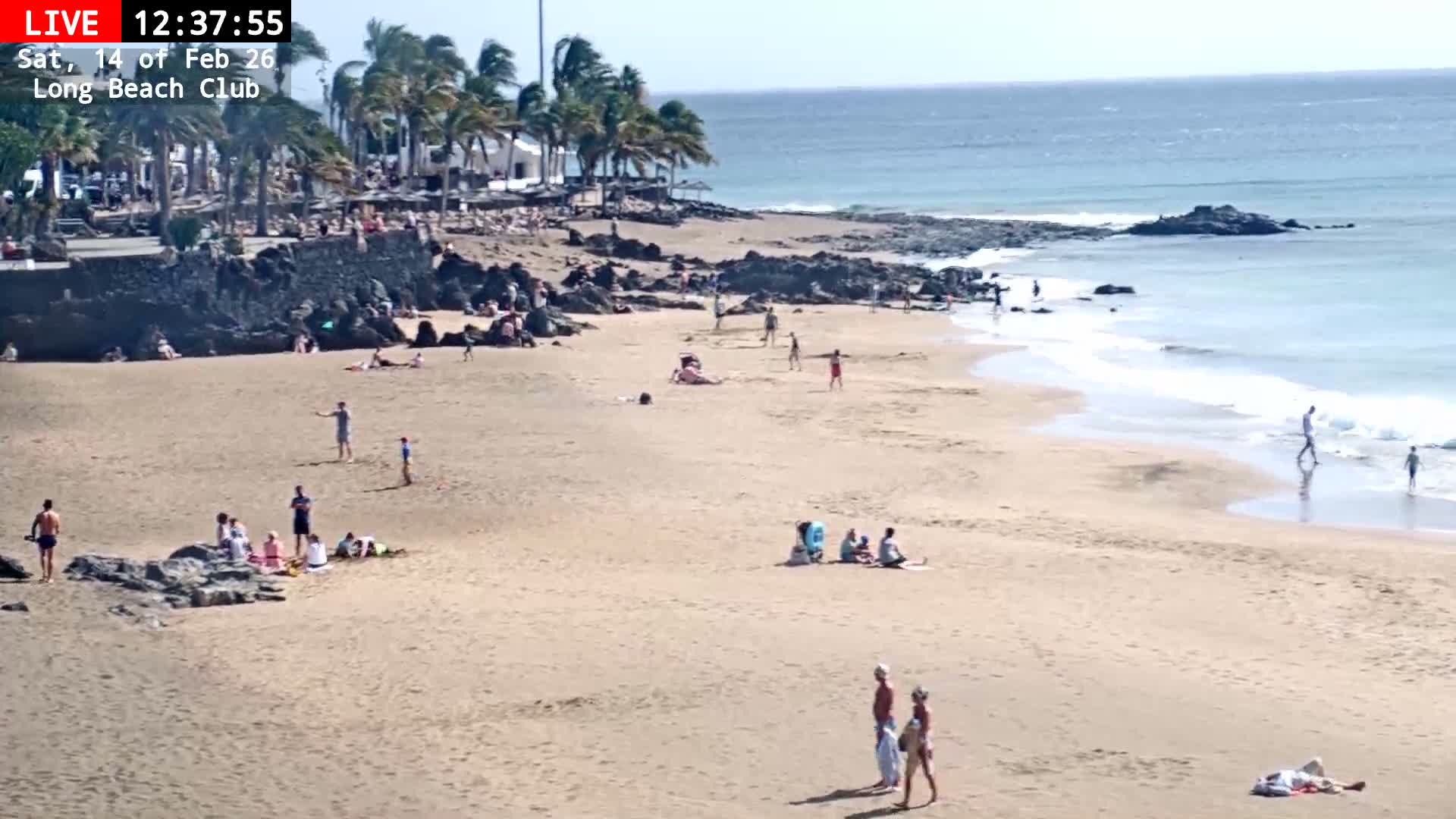 Lanzarote, Puerto del Carmen Beach Live Cam - Canary Islands, Las Palmas, Spain