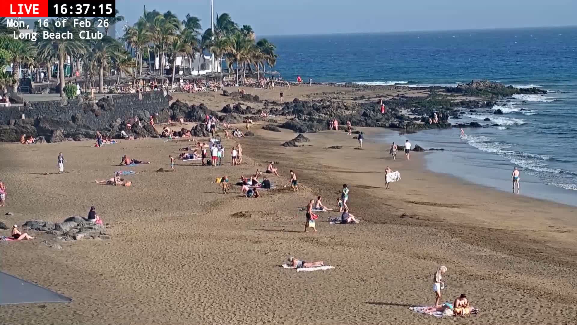 Lanzarote, Puerto del Carmen Beach Live Cam - Canary Islands, Las Palmas, Spain