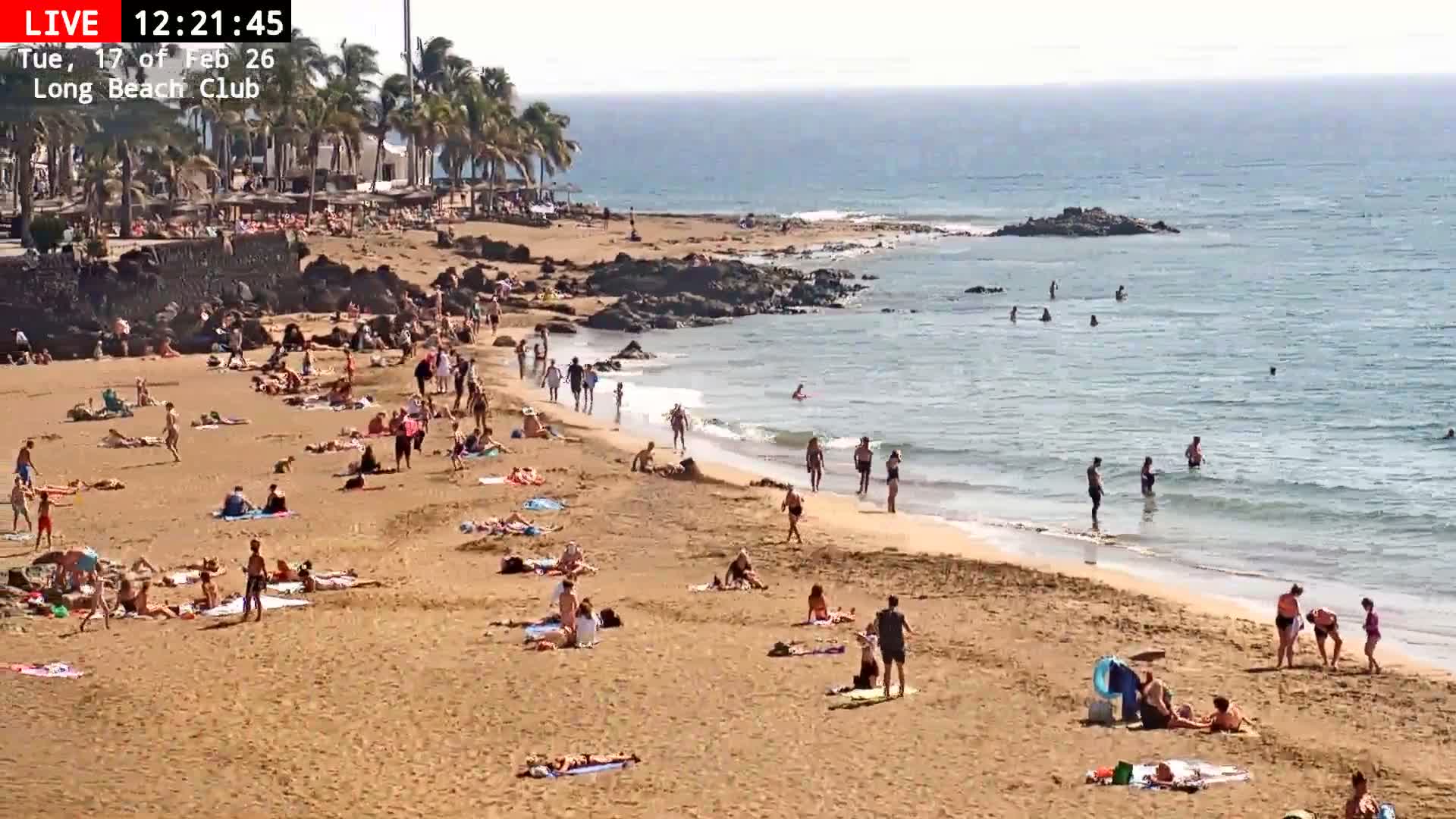 Lanzarote, Puerto del Carmen Beach Live Cam - Canary Islands, Las Palmas, Spain