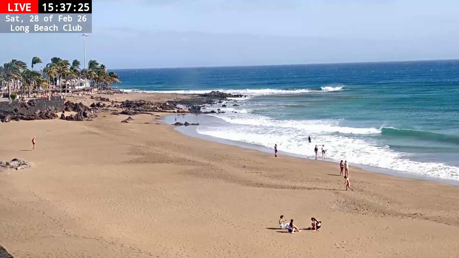 Lanzarote, Puerto del Carmen Beach Live Cam - Canary Islands, Las Palmas, Spain