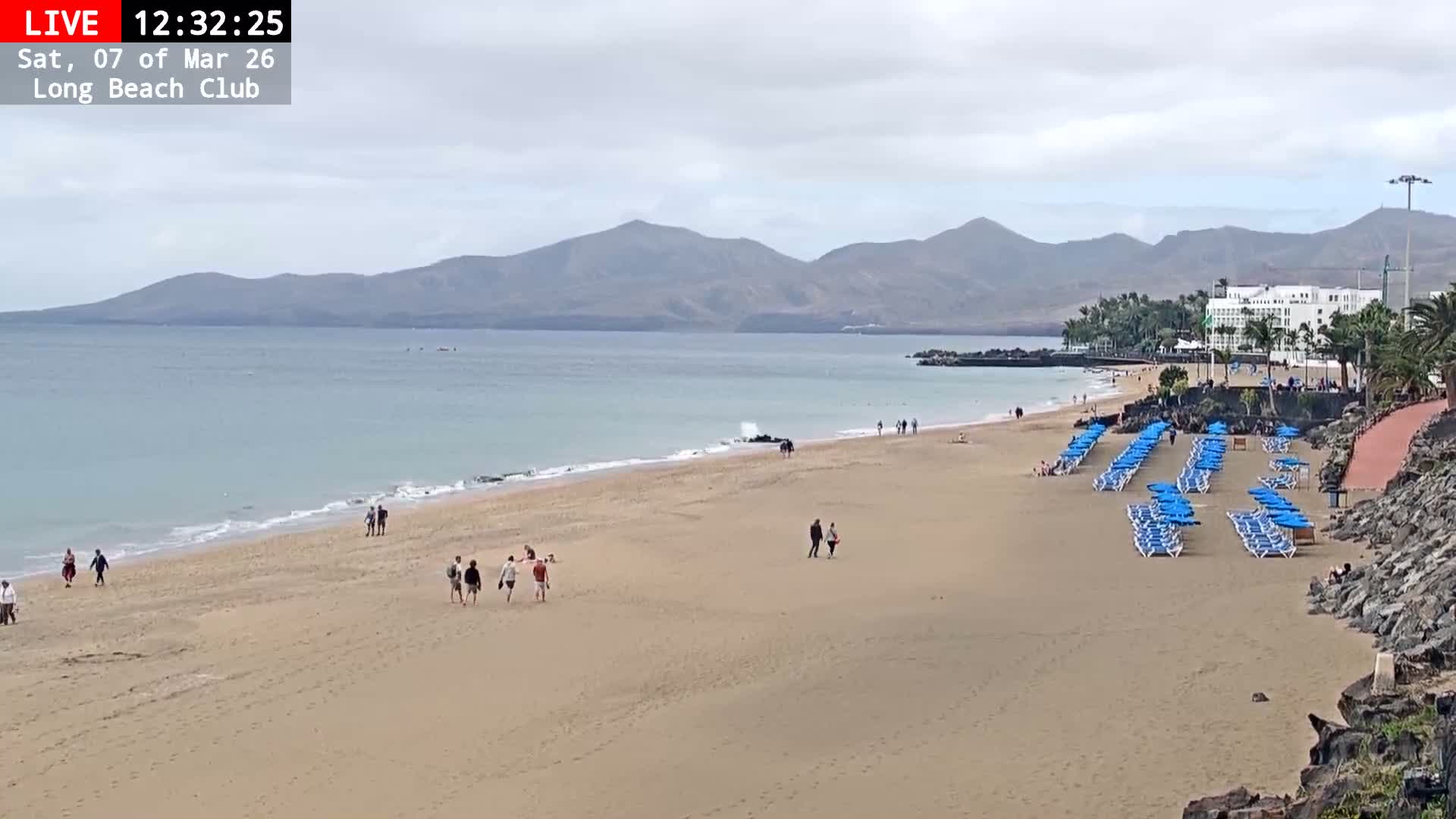 Lanzarote, Puerto del Carmen Beach Live Cam - Canary Islands, Las Palmas, Spain