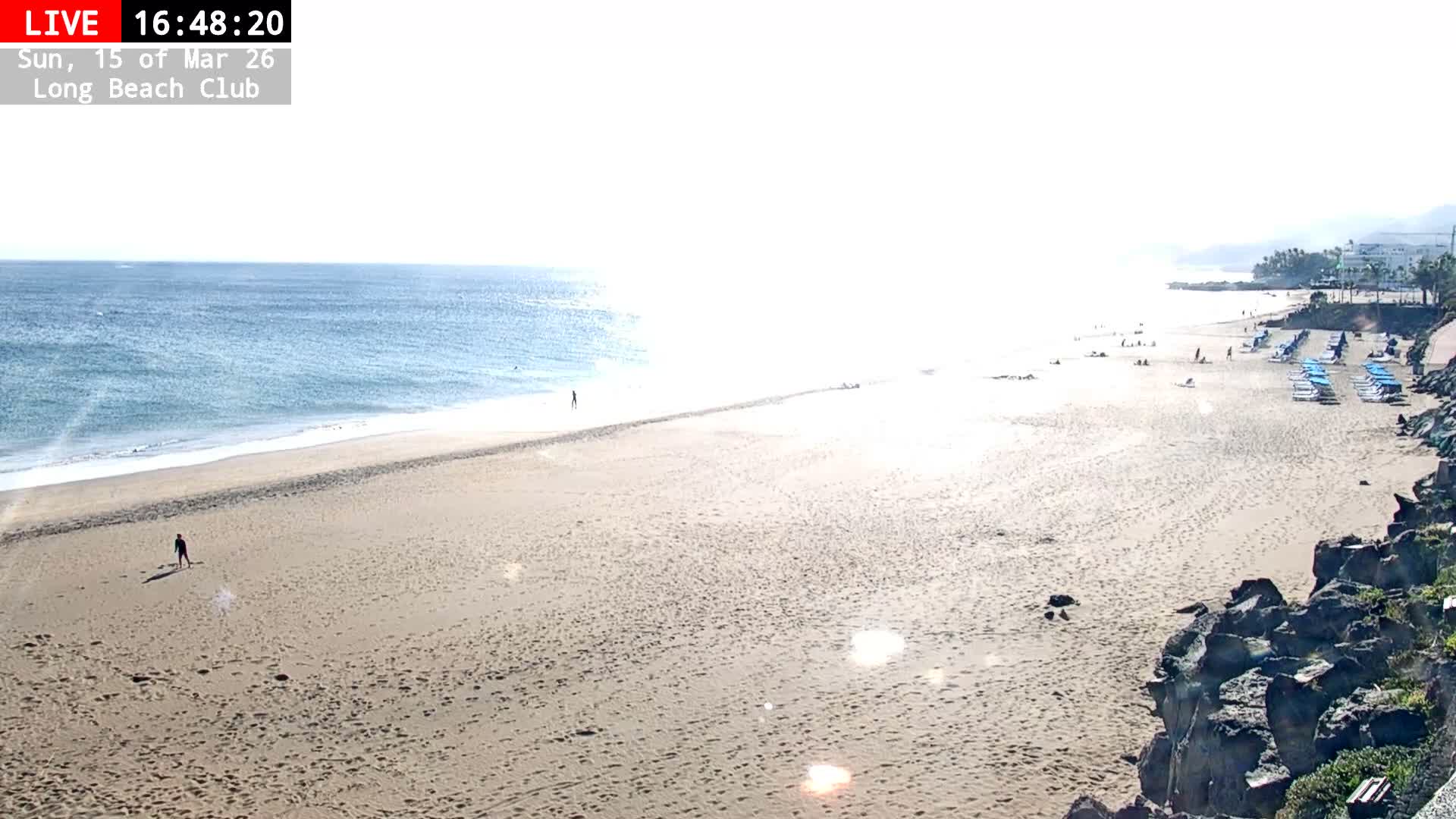 Lanzarote, Puerto del Carmen Beach Live Cam - Canary Islands, Las Palmas, Spain