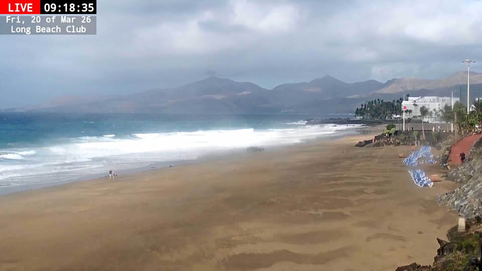 Lanzarote, Puerto del Carmen Beach Live Cam - Canary Islands, Las Palmas, Spain