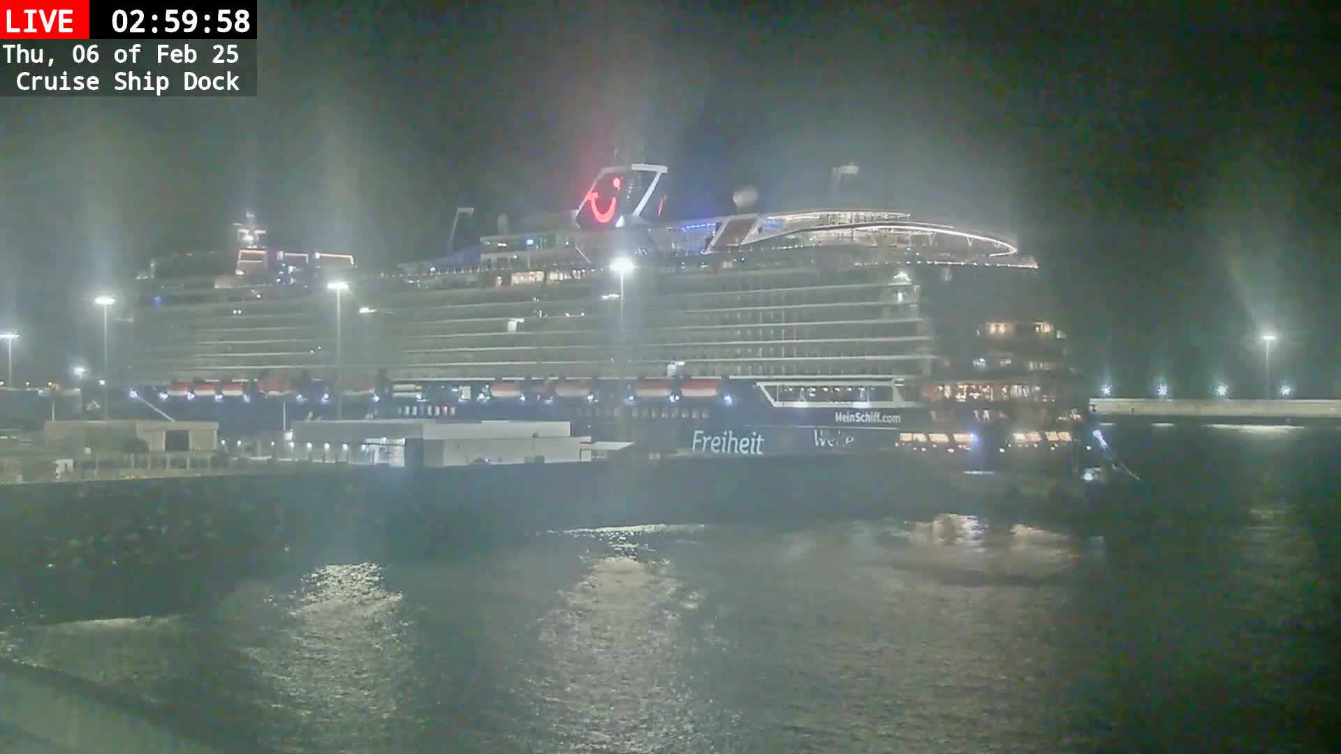 Lanzarote, Arrecife Harbor, Cruise Ship Dock Live Cam - Canary Islands, Las Palmas, Spain
