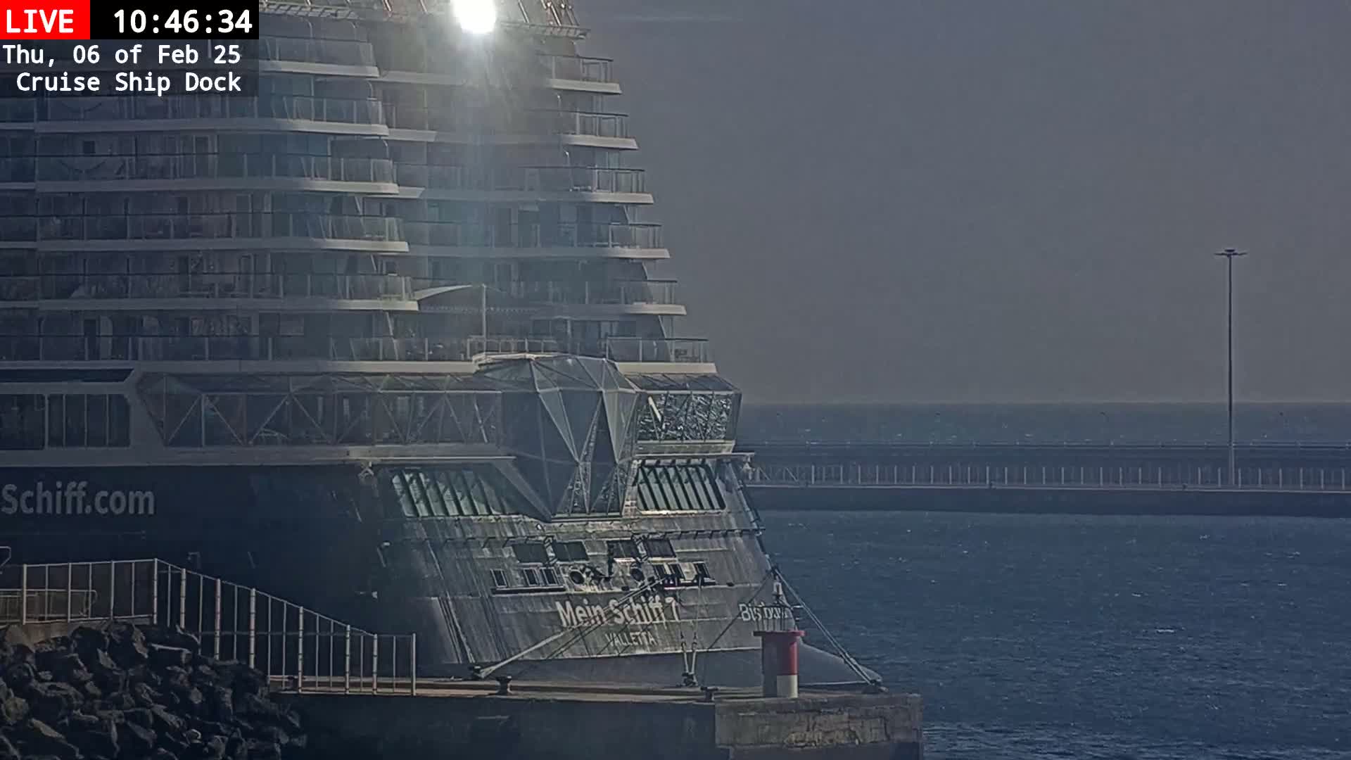 Lanzarote, Arrecife Harbor, Cruise Ship Dock Live Cam - Canary Islands, Las Palmas, Spain