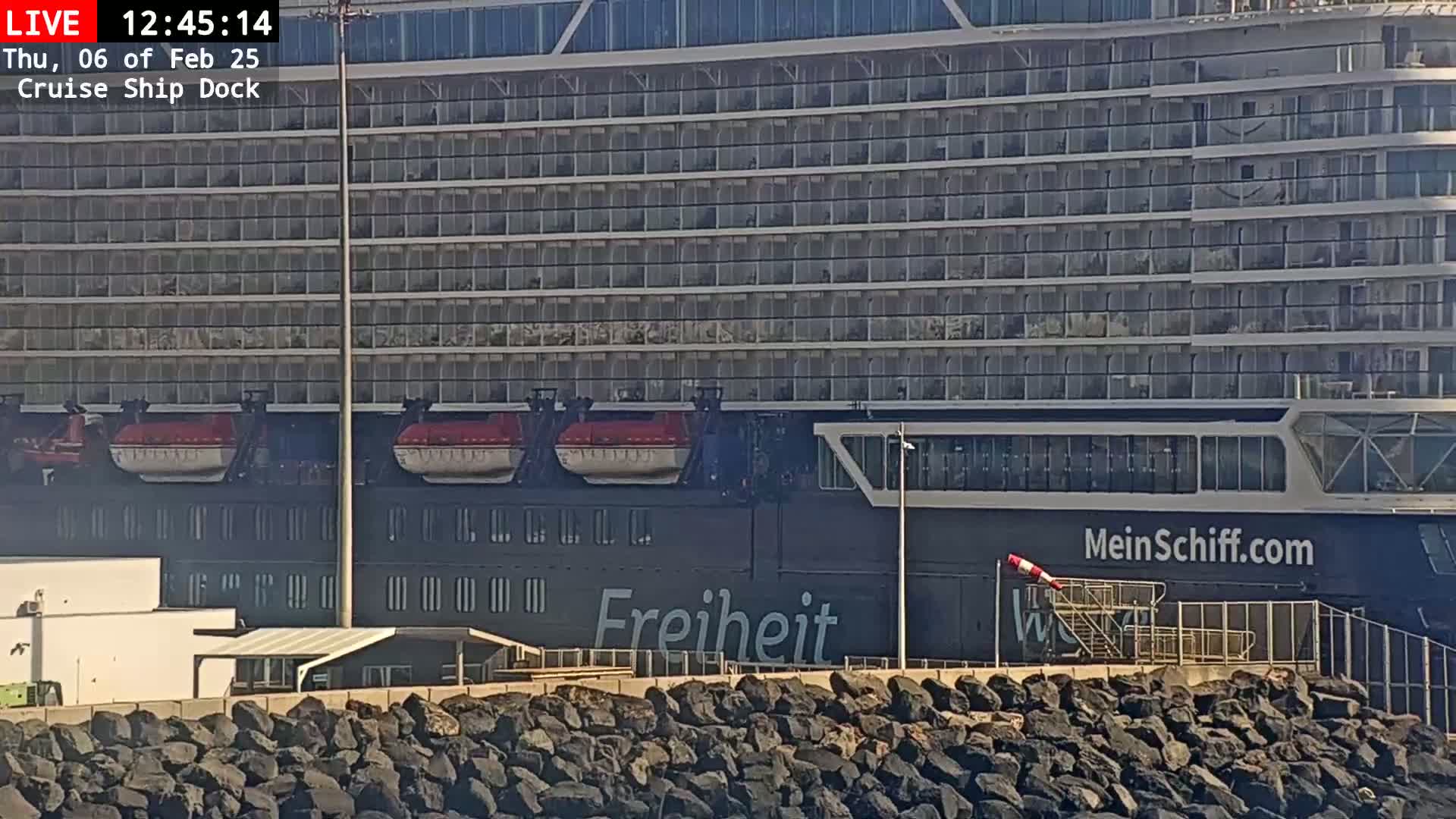 Lanzarote, Arrecife Harbor, Cruise Ship Dock Live Cam - Canary Islands, Las Palmas, Spain