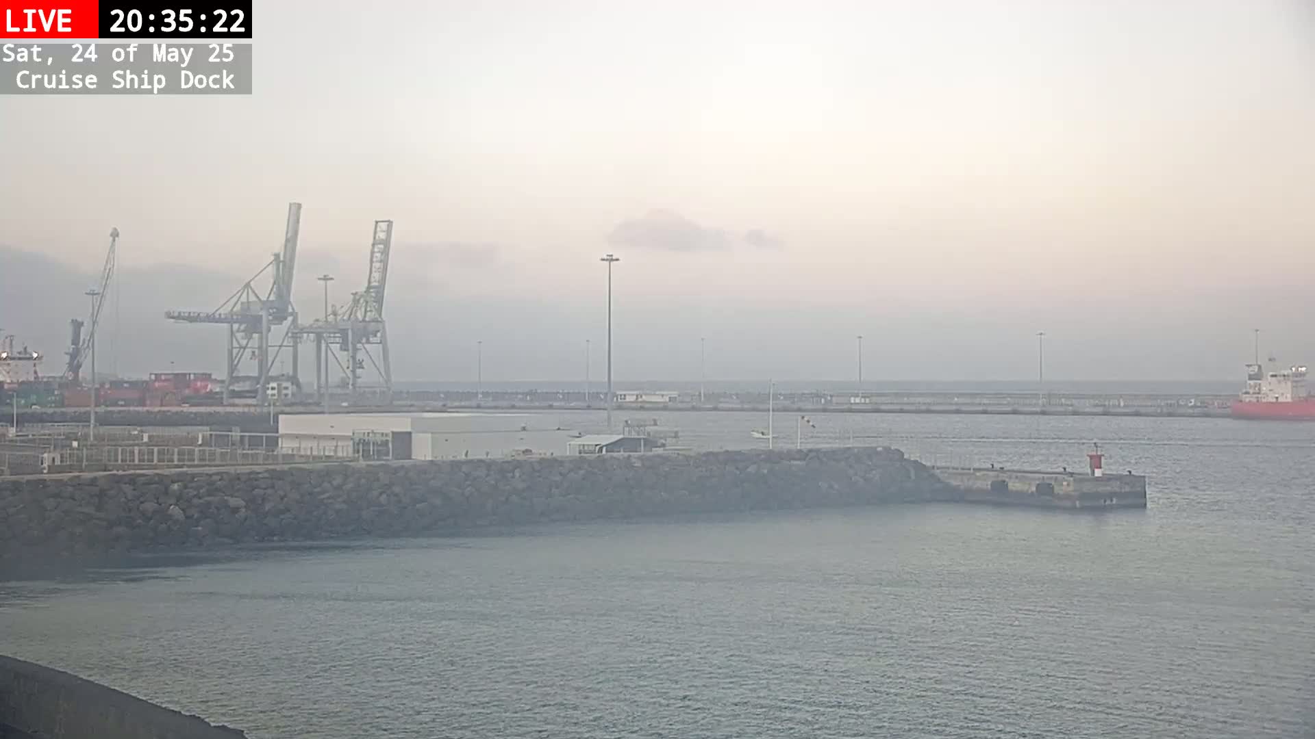 Lanzarote, Arrecife Harbor, Cruise Ship Dock Live Cam - Canary Islands, Las Palmas, Spain