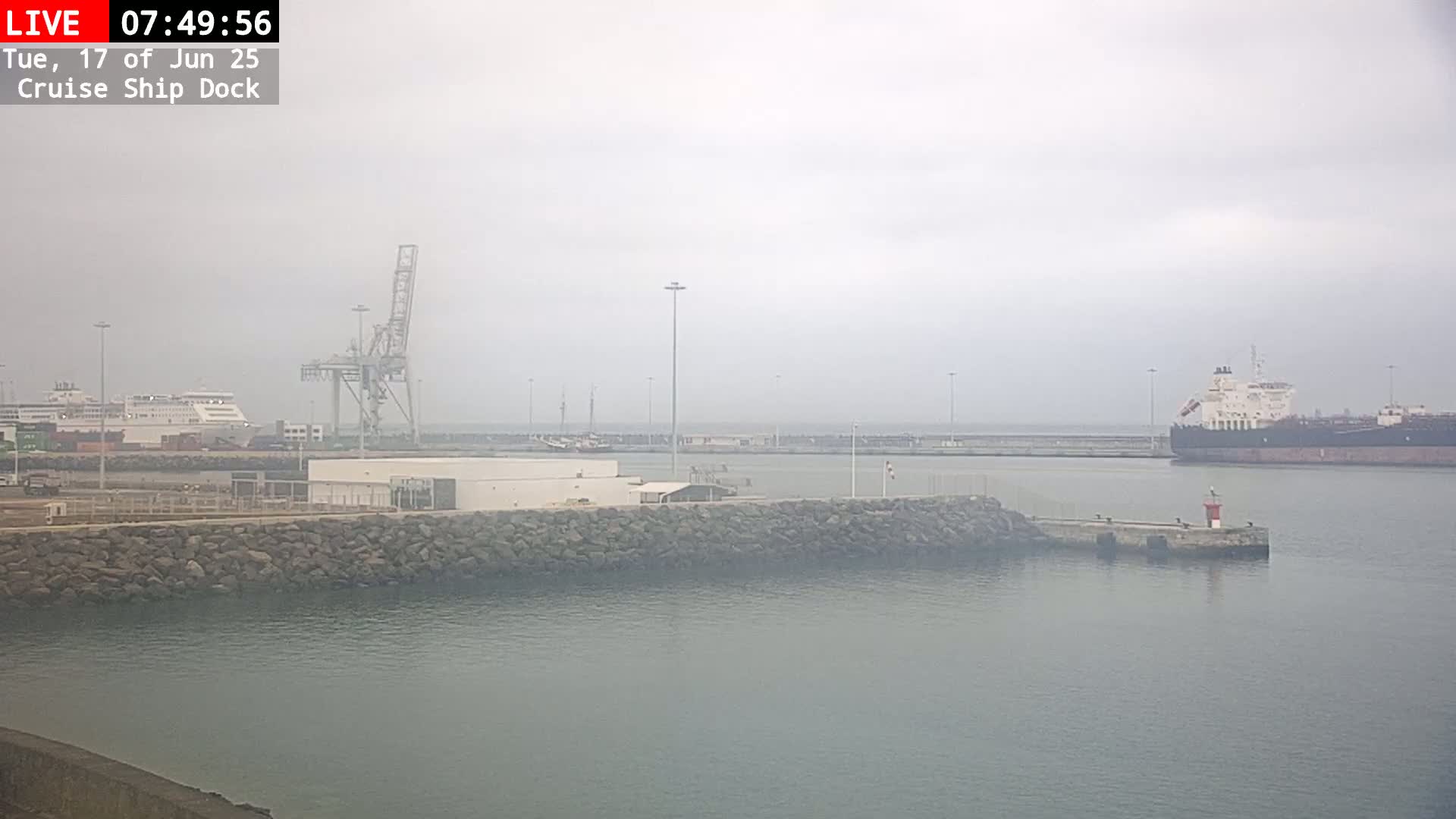 Lanzarote, Arrecife Harbor, Cruise Ship Dock Live Cam - Canary Islands, Las Palmas, Spain