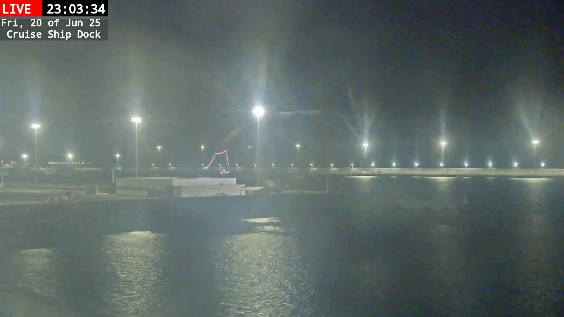Lanzarote, Arrecife Harbor, Cruise Ship Dock Live Cam - Canary Islands, Las Palmas, Spain