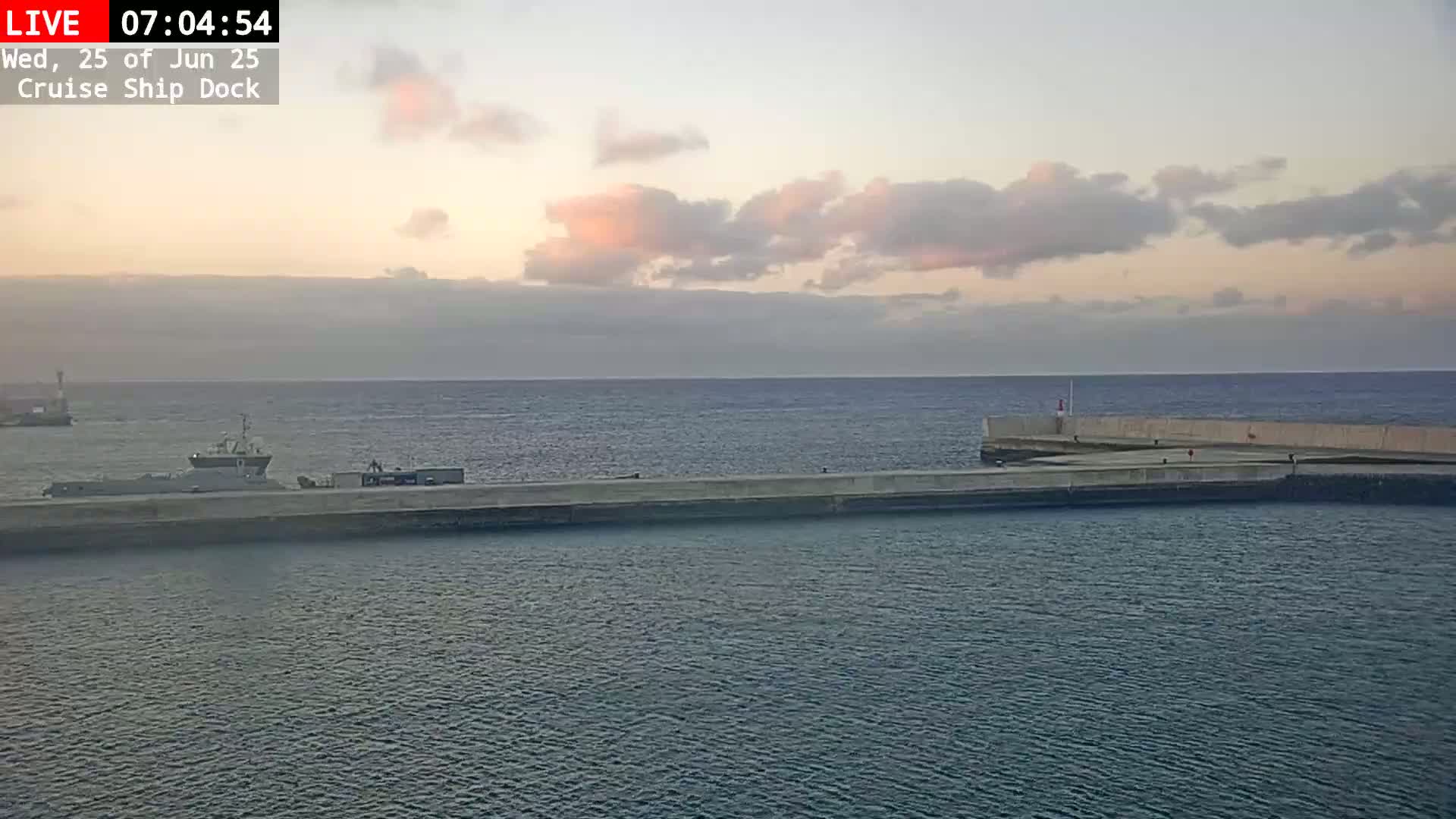Lanzarote, Arrecife Harbor, Cruise Ship Dock Live Cam - Canary Islands, Las Palmas, Spain
