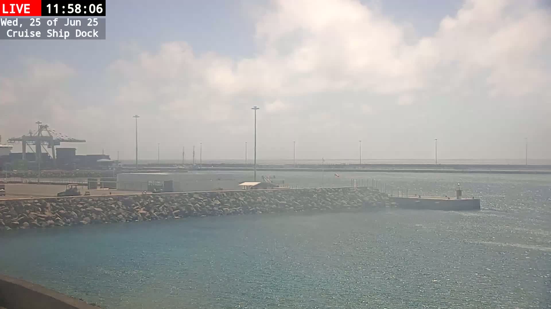 Lanzarote, Arrecife Harbor, Cruise Ship Dock Live Cam - Canary Islands, Las Palmas, Spain