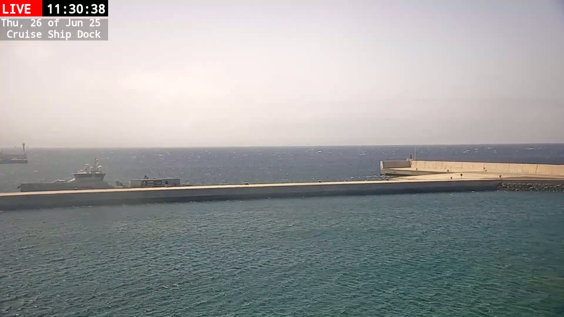 Lanzarote, Arrecife Harbor, Cruise Ship Dock Live Cam - Canary Islands, Las Palmas, Spain