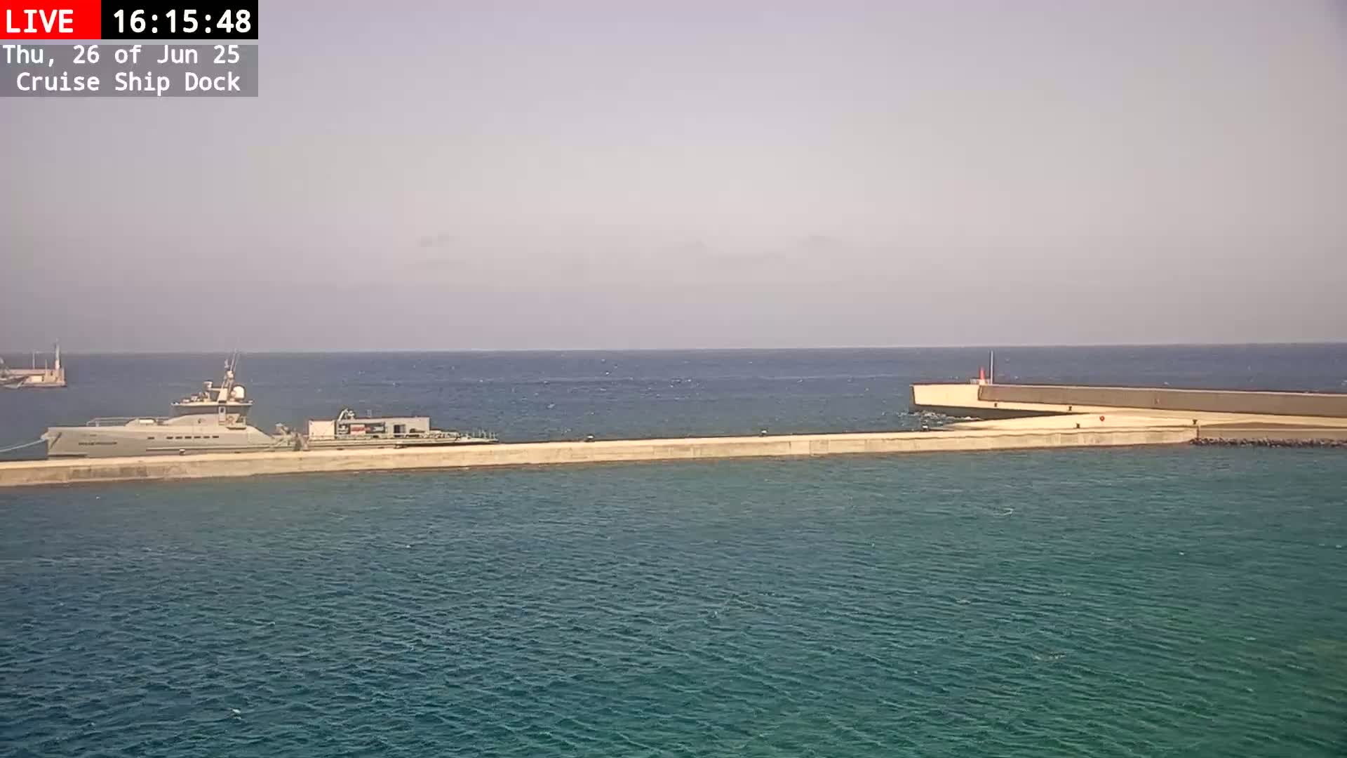 Lanzarote, Arrecife Harbor, Cruise Ship Dock Live Cam - Canary Islands, Las Palmas, Spain