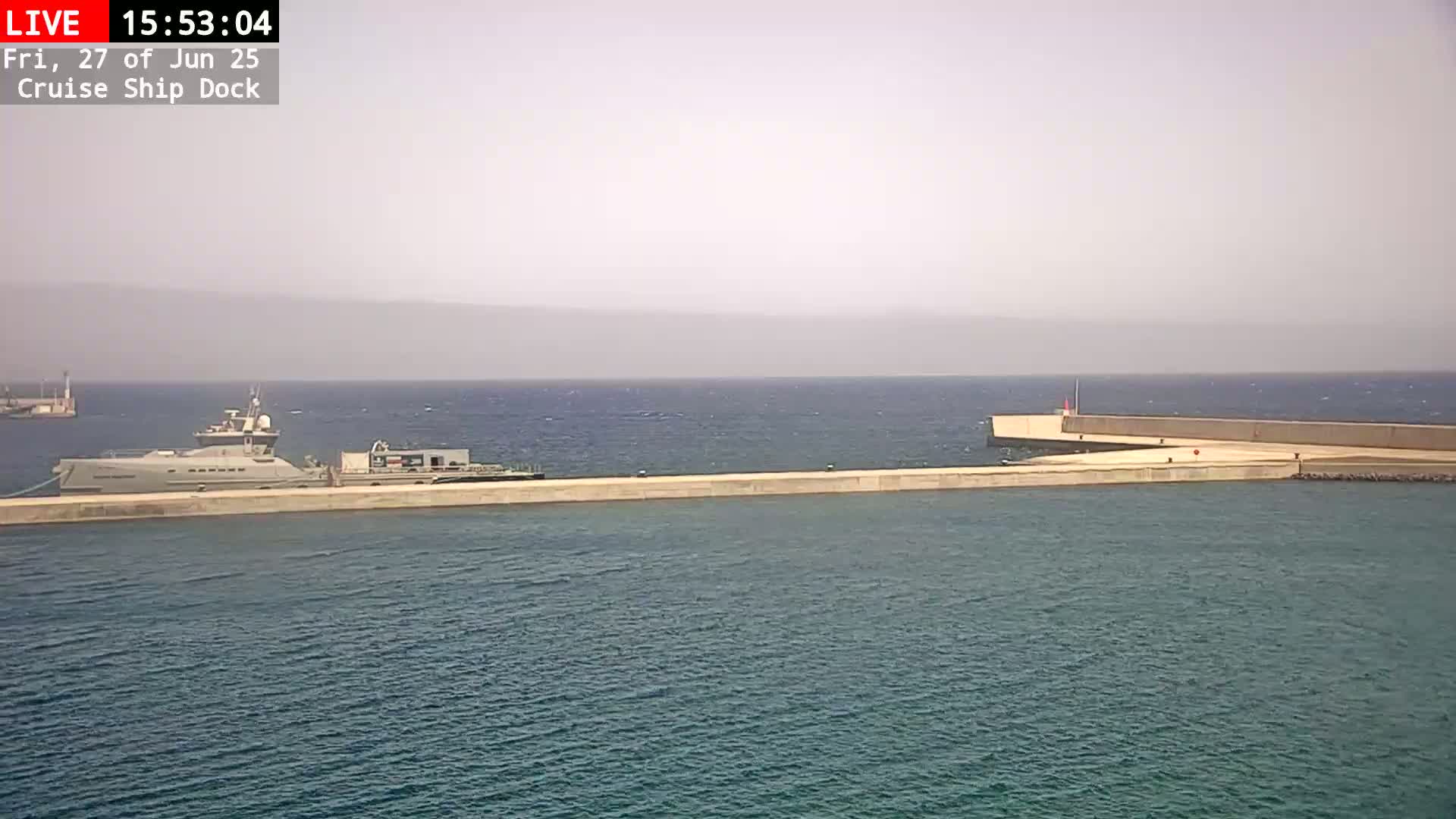 Lanzarote, Arrecife Harbor, Cruise Ship Dock Live Cam - Canary Islands, Las Palmas, Spain