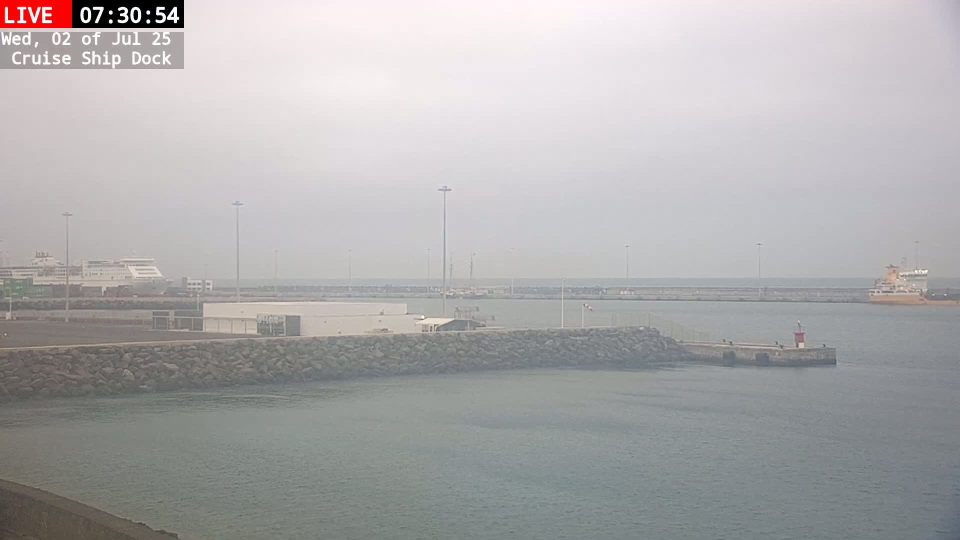 Lanzarote, Arrecife Harbor, Cruise Ship Dock Live Cam - Canary Islands, Las Palmas, Spain