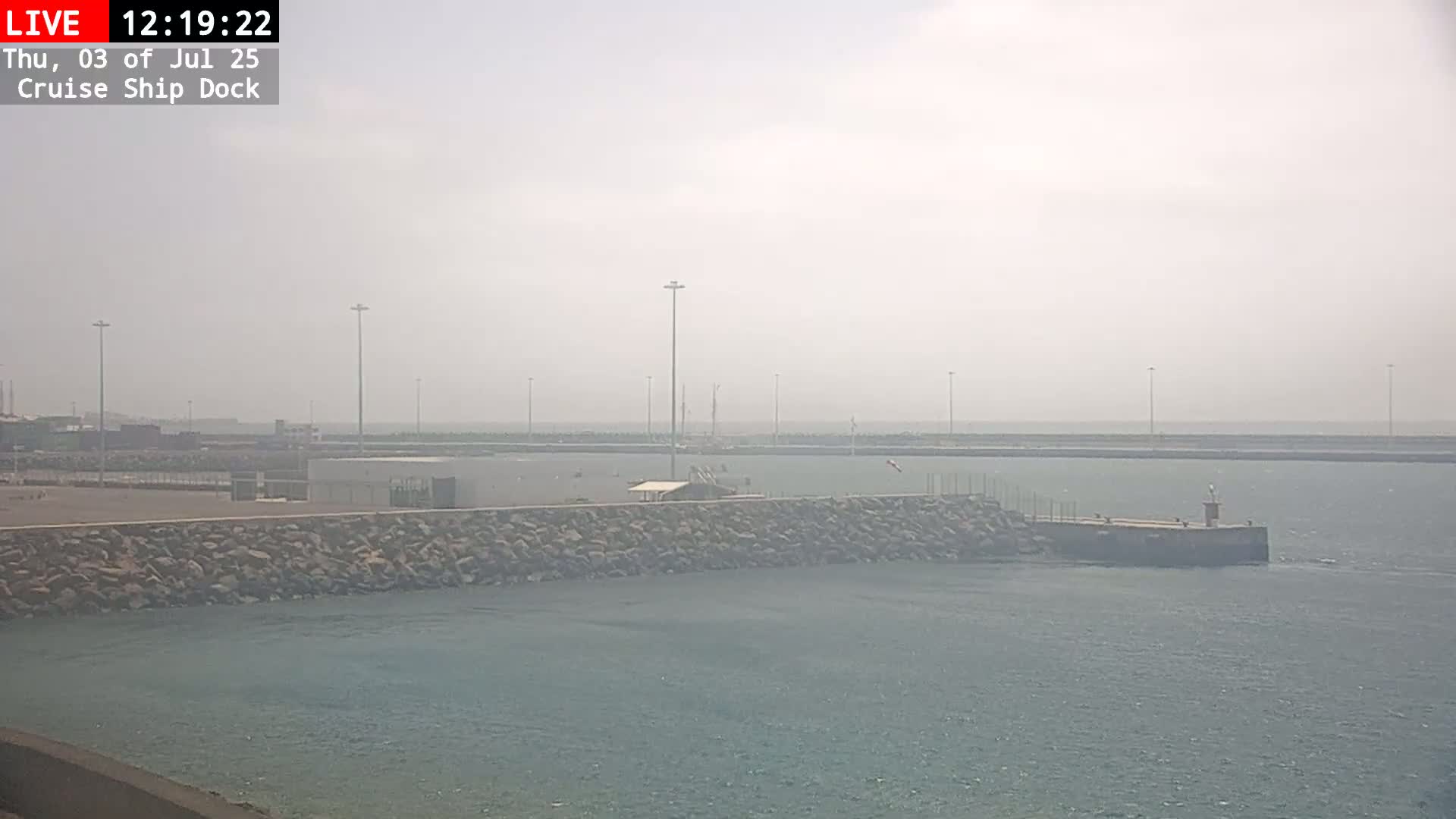 Lanzarote, Arrecife Harbor, Cruise Ship Dock Live Cam - Canary Islands, Las Palmas, Spain