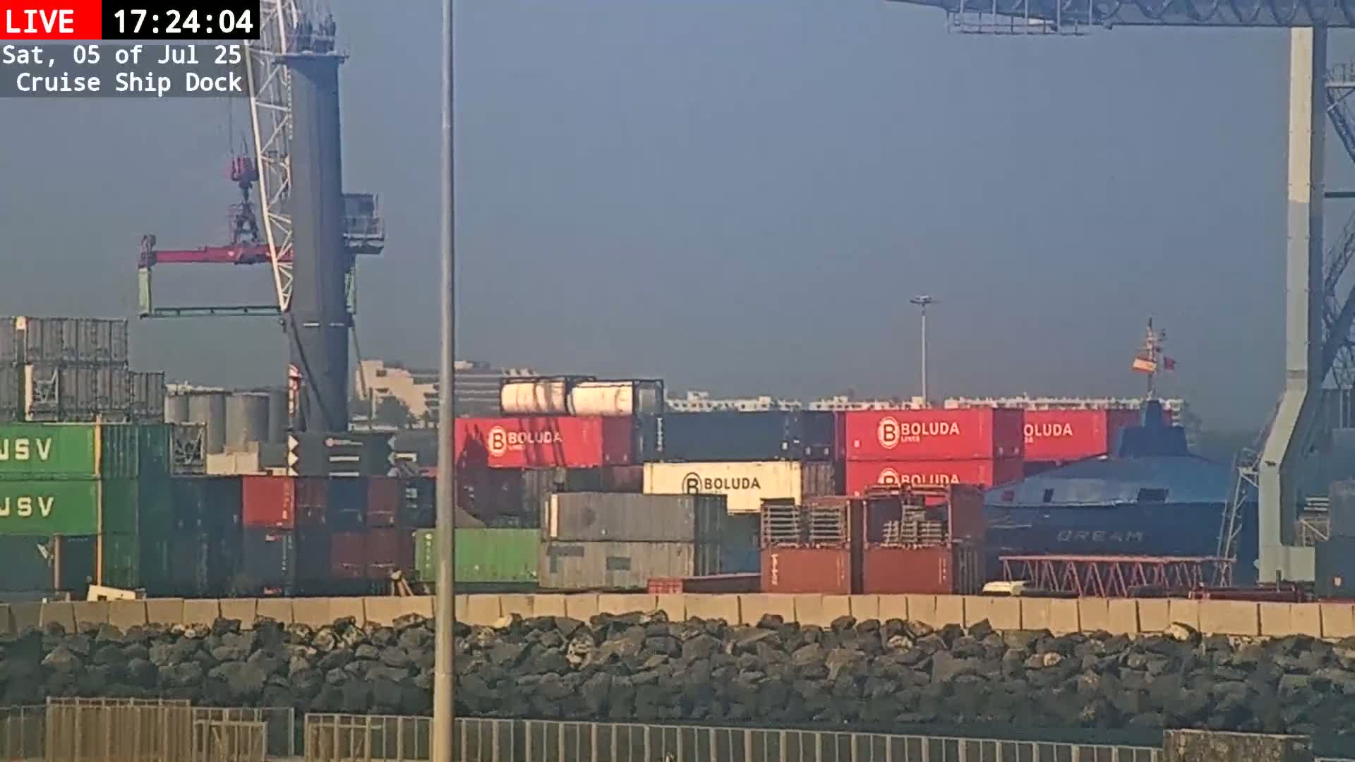 Lanzarote, Arrecife Harbor, Cruise Ship Dock Live Cam - Canary Islands, Las Palmas, Spain