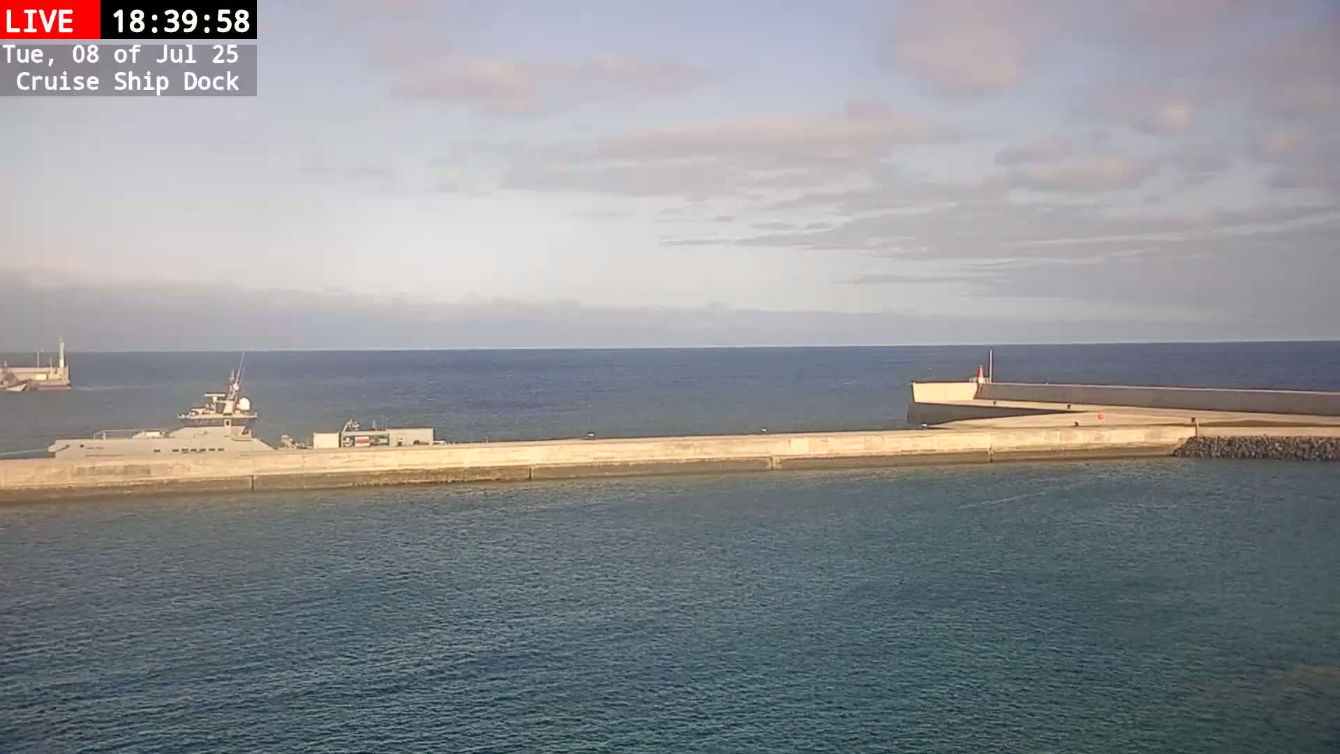 Lanzarote, Arrecife Harbor, Cruise Ship Dock Live Cam - Canary Islands, Las Palmas, Spain
