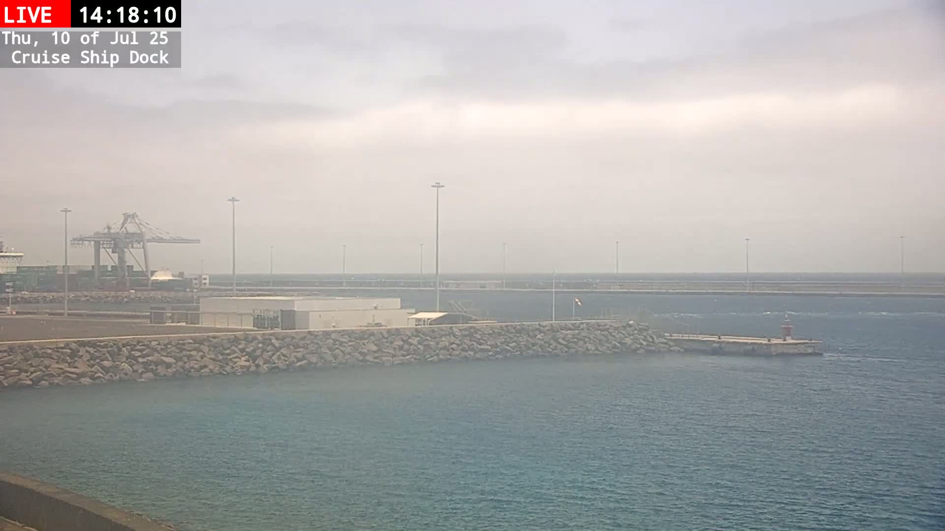 Lanzarote, Arrecife Harbor, Cruise Ship Dock Live Cam - Canary Islands, Las Palmas, Spain