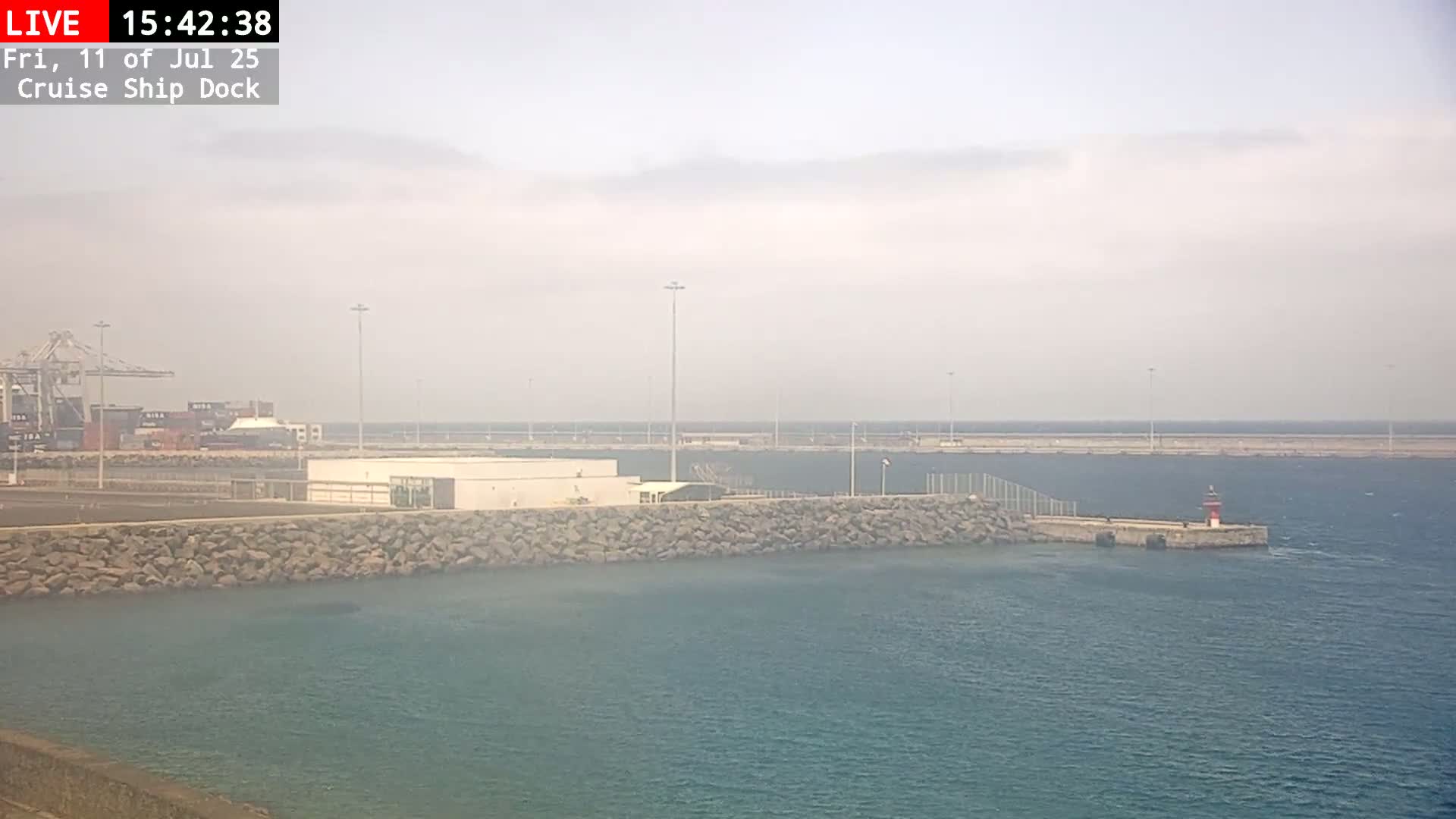 Lanzarote, Arrecife Harbor, Cruise Ship Dock Live Cam - Canary Islands, Las Palmas, Spain