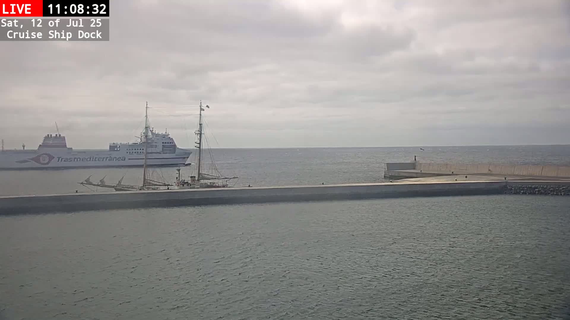 Lanzarote, Arrecife Harbor, Cruise Ship Dock Live Cam - Canary Islands, Las Palmas, Spain