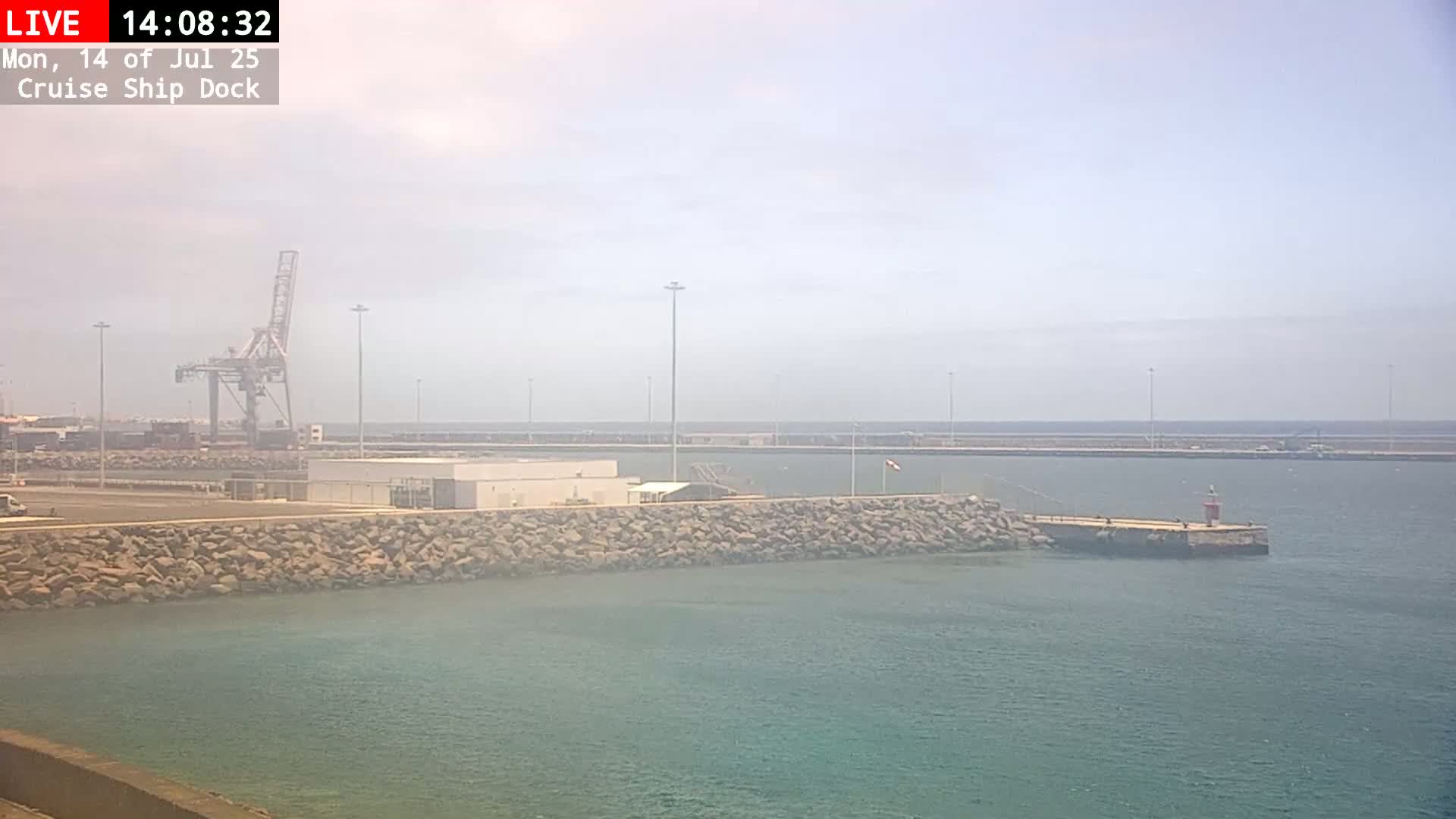 Lanzarote, Arrecife Harbor, Cruise Ship Dock Live Cam - Canary Islands, Las Palmas, Spain