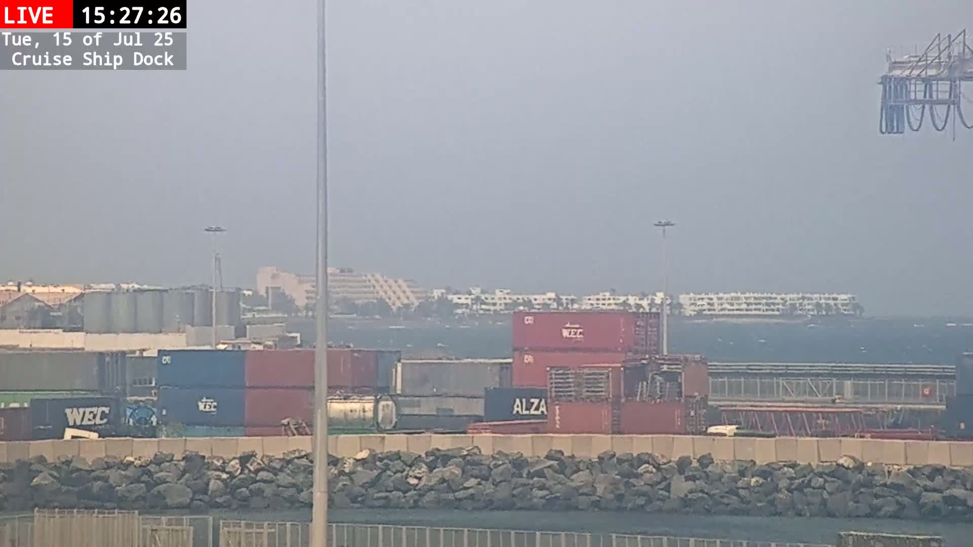 Lanzarote, Arrecife Harbor, Cruise Ship Dock Live Cam - Canary Islands, Las Palmas, Spain