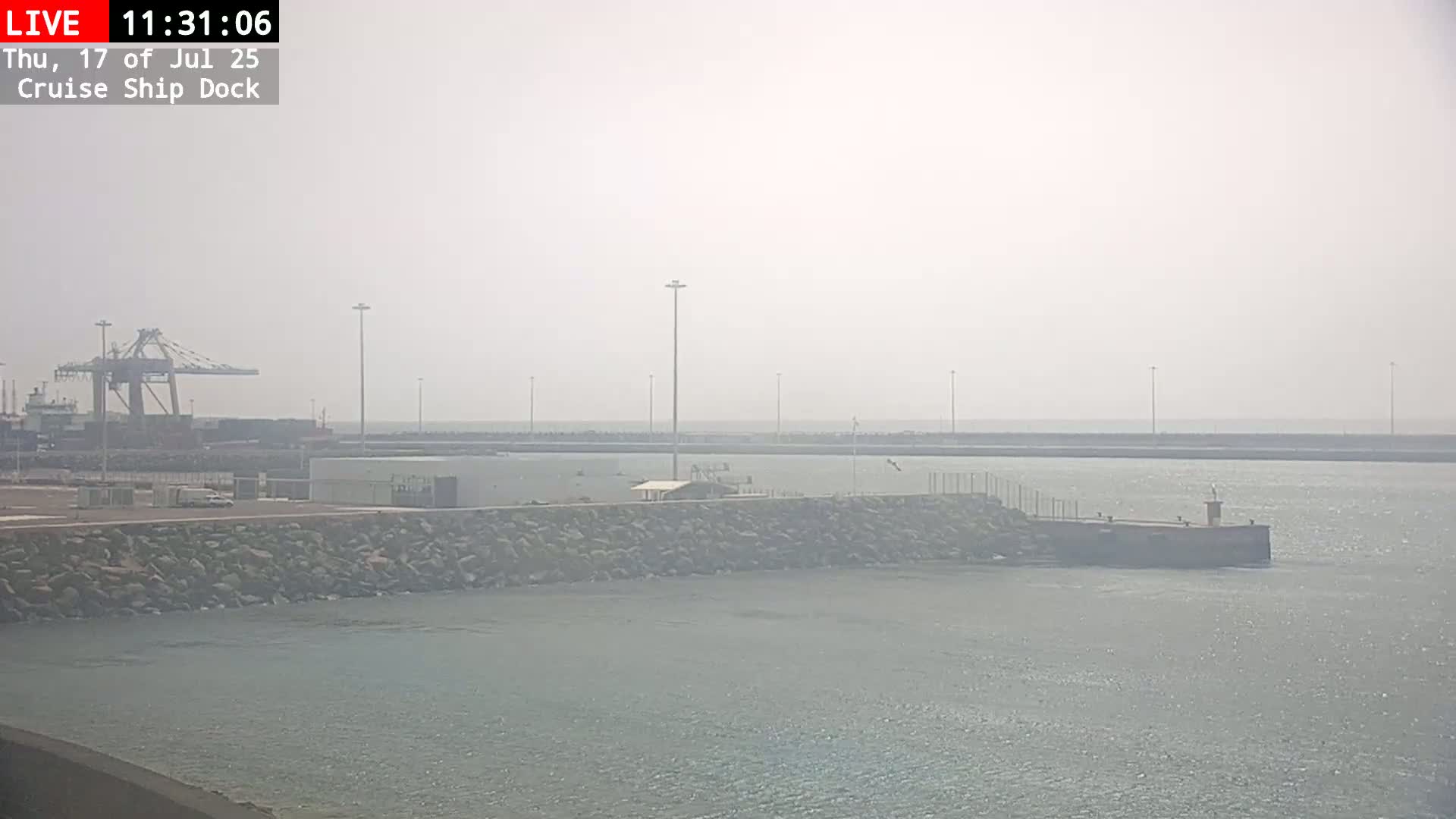 Lanzarote, Arrecife Harbor, Cruise Ship Dock Live Cam - Canary Islands, Las Palmas, Spain