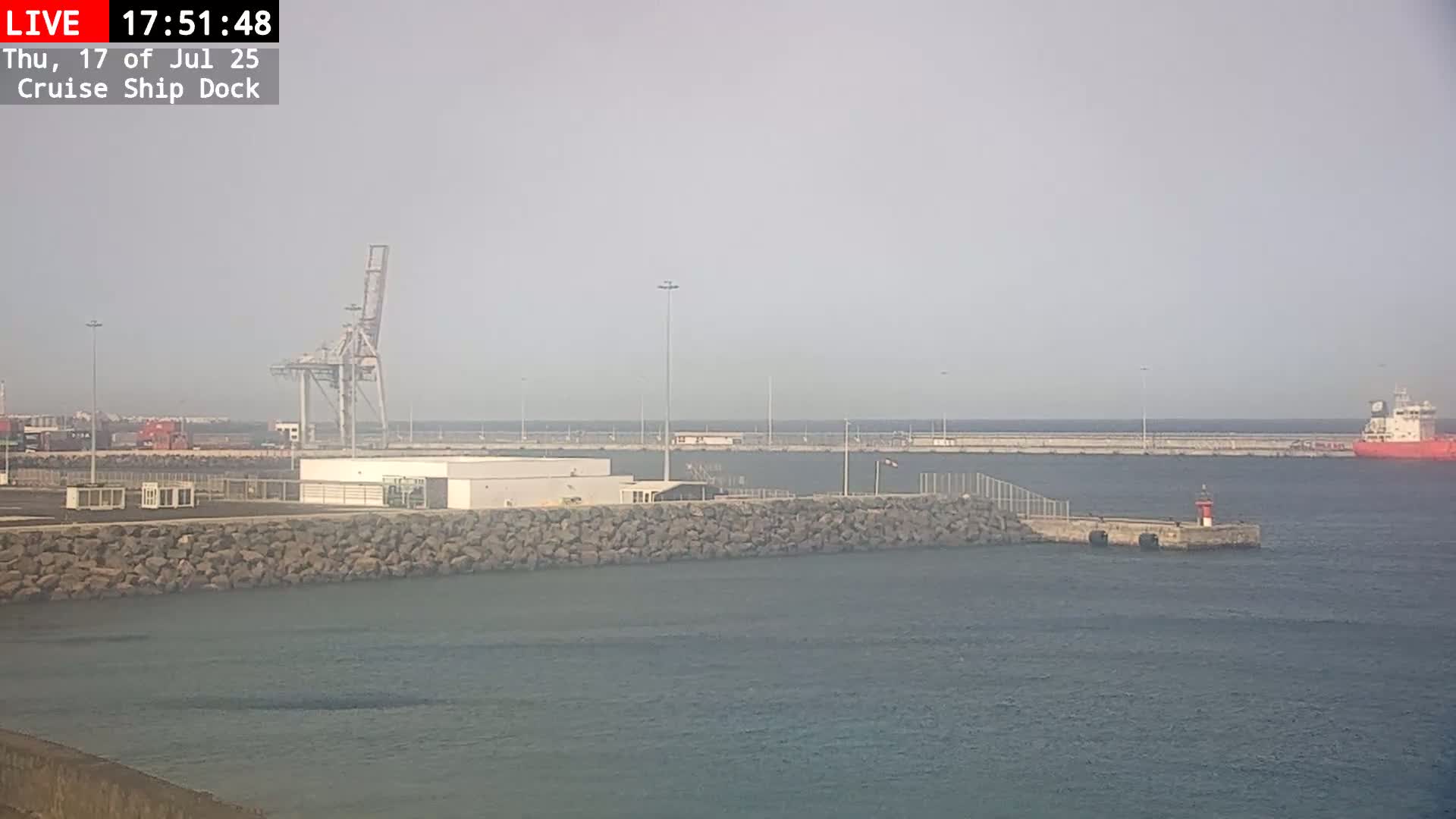 Lanzarote, Arrecife Harbor, Cruise Ship Dock Live Cam - Canary Islands, Las Palmas, Spain