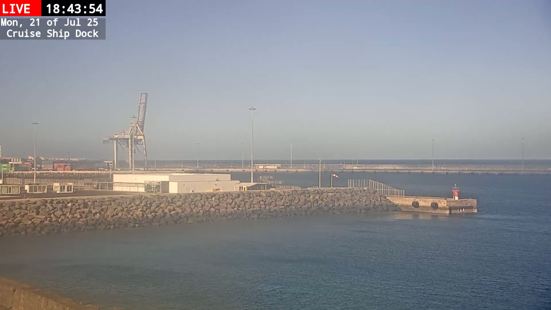 Lanzarote, Arrecife Harbor, Cruise Ship Dock Live Cam - Canary Islands, Las Palmas, Spain
