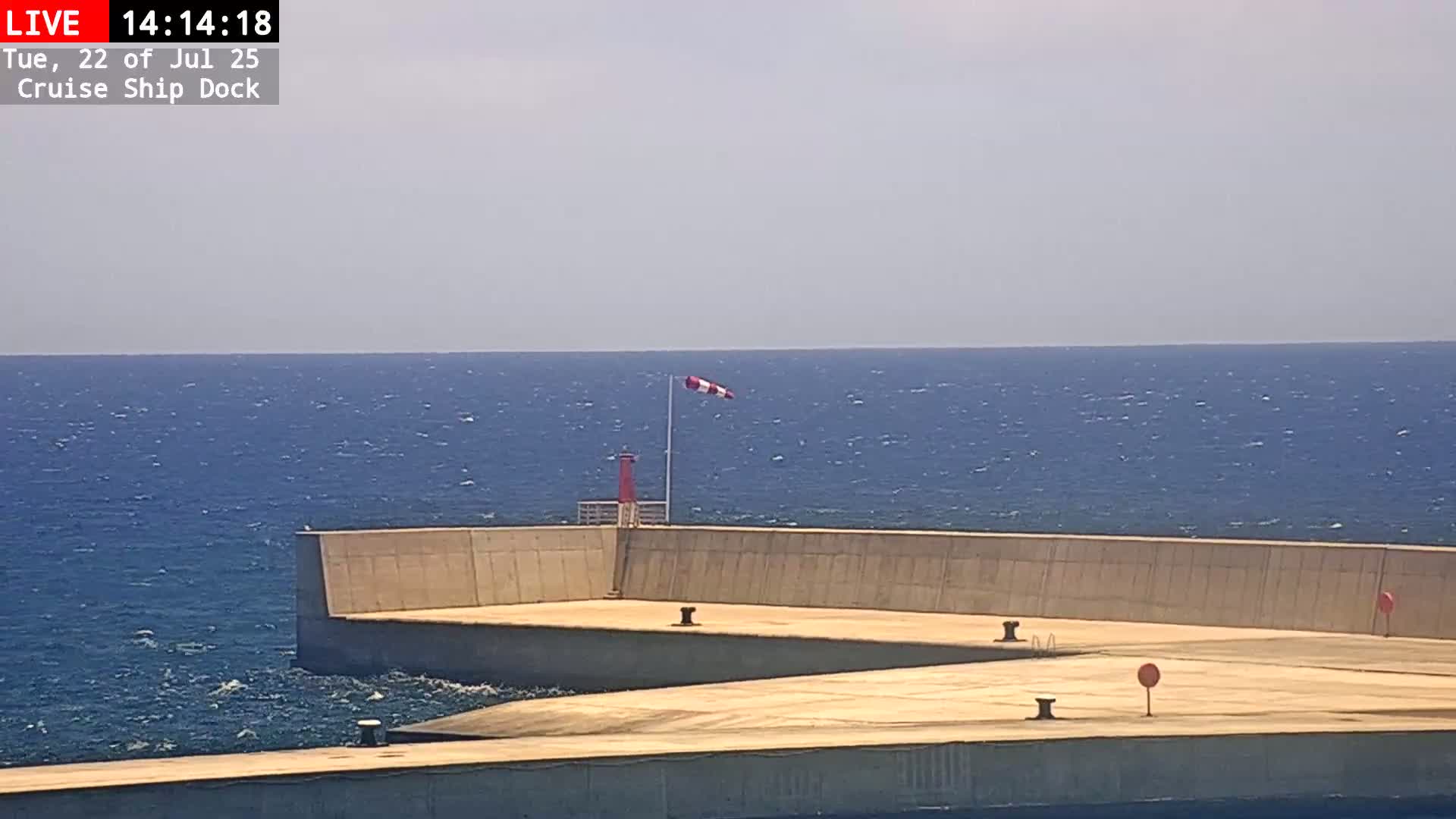 Lanzarote, Arrecife Harbor, Cruise Ship Dock Live Cam - Canary Islands, Las Palmas, Spain