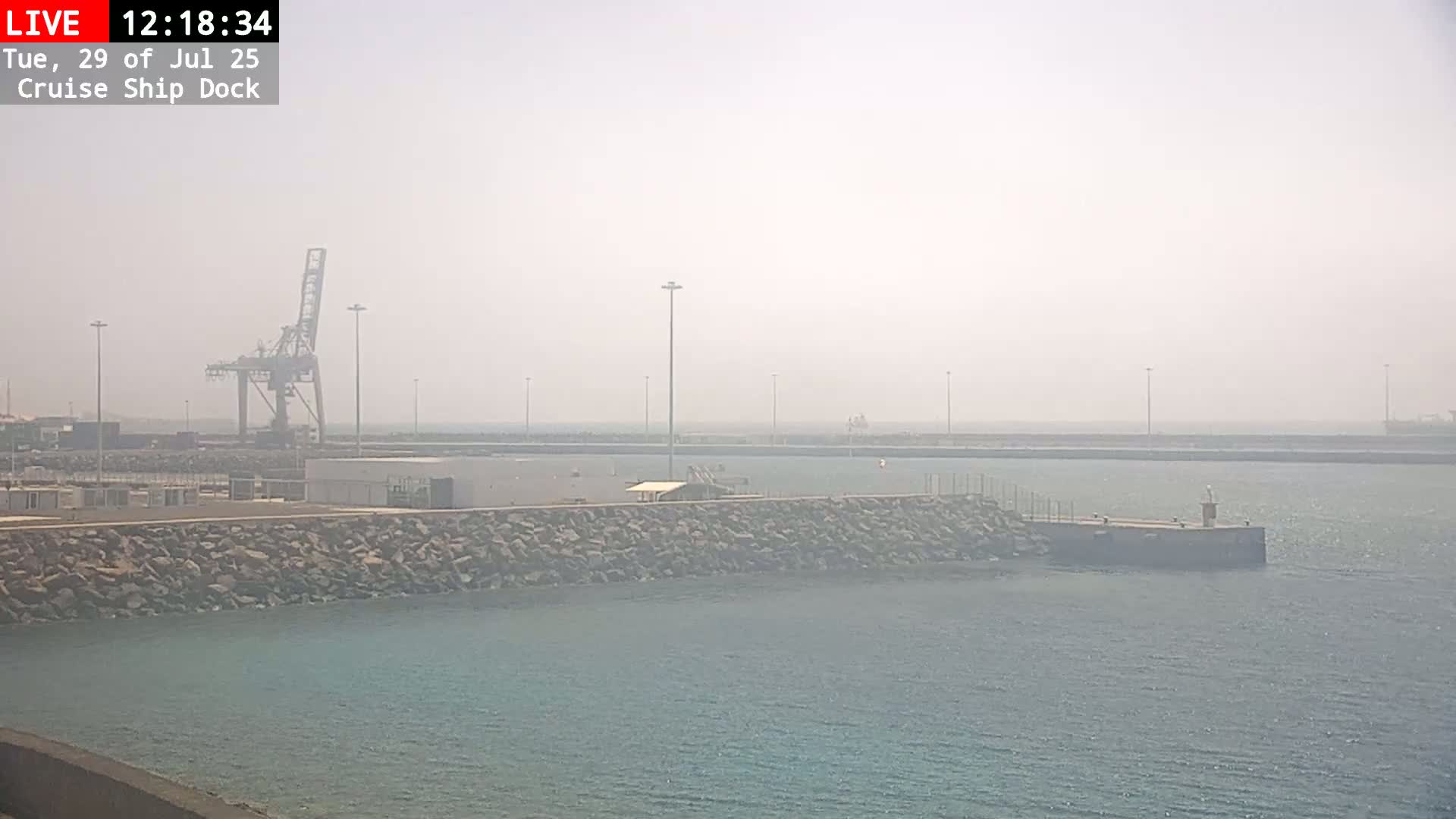 Lanzarote, Arrecife Harbor, Cruise Ship Dock Live Cam - Canary Islands, Las Palmas, Spain