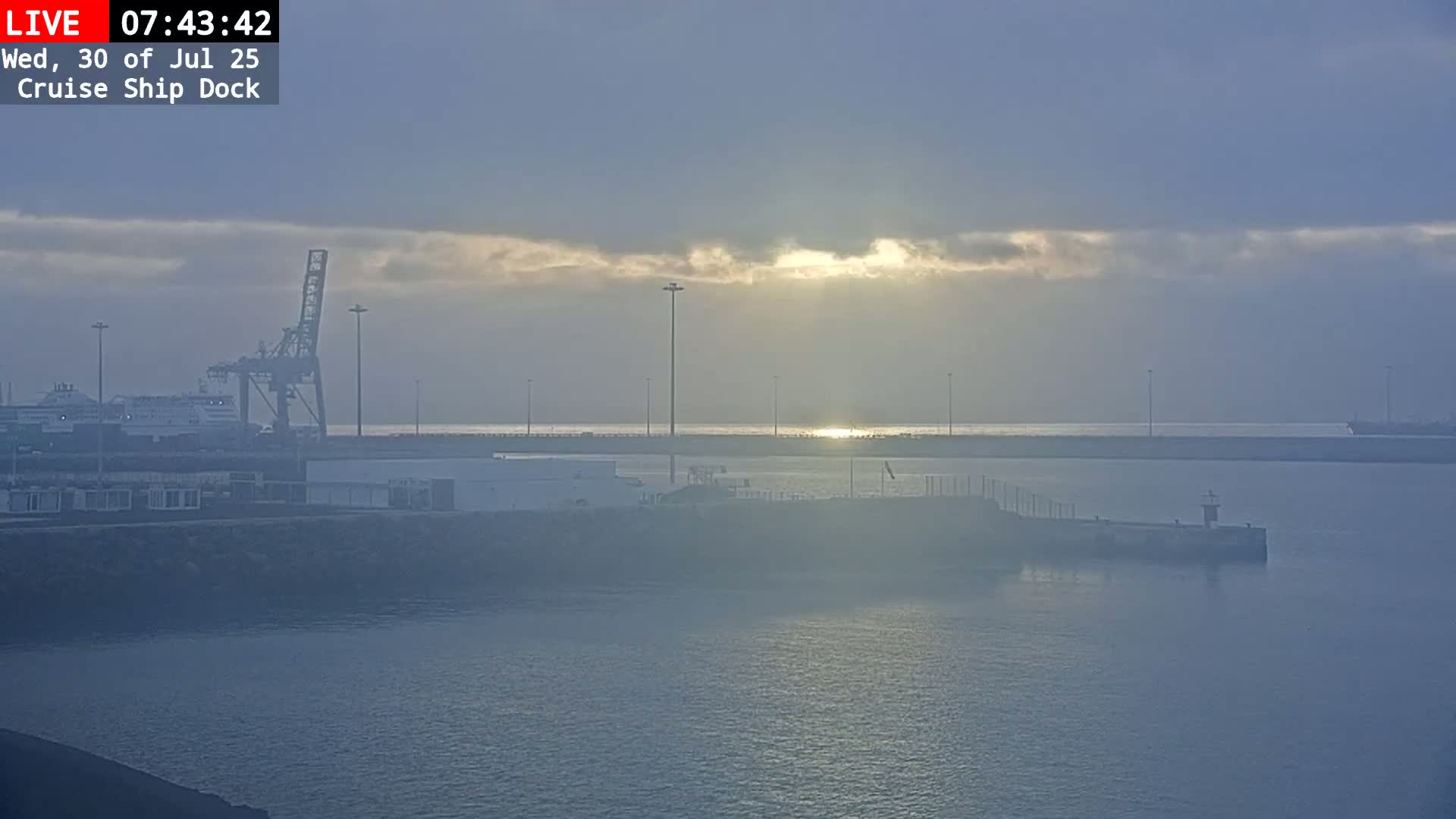 Lanzarote, Arrecife Harbor, Cruise Ship Dock Live Cam - Canary Islands, Las Palmas, Spain