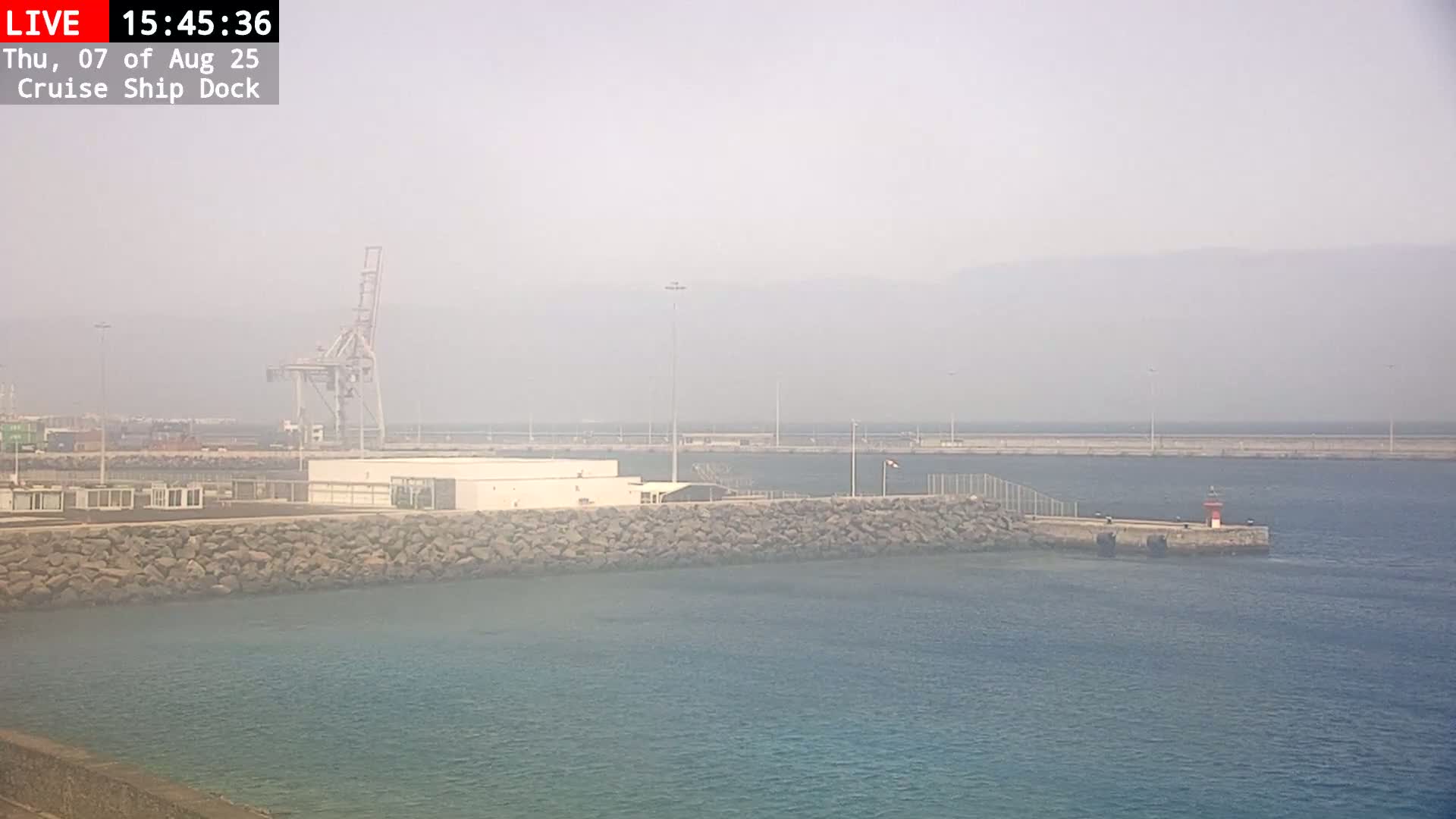 Lanzarote, Arrecife Harbor, Cruise Ship Dock Live Cam - Canary Islands, Las Palmas, Spain