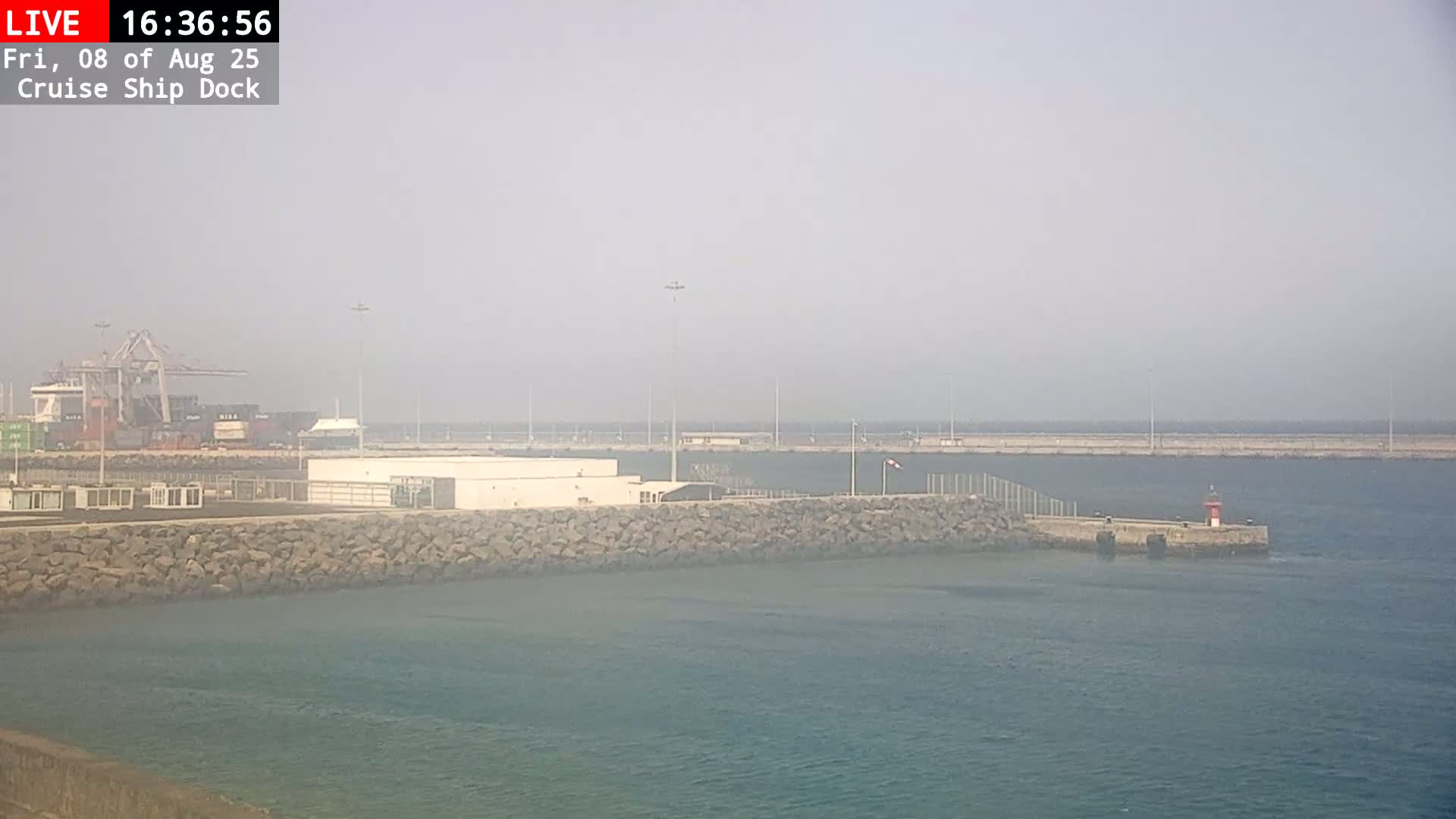 Lanzarote, Arrecife Harbor, Cruise Ship Dock Live Cam - Canary Islands, Las Palmas, Spain