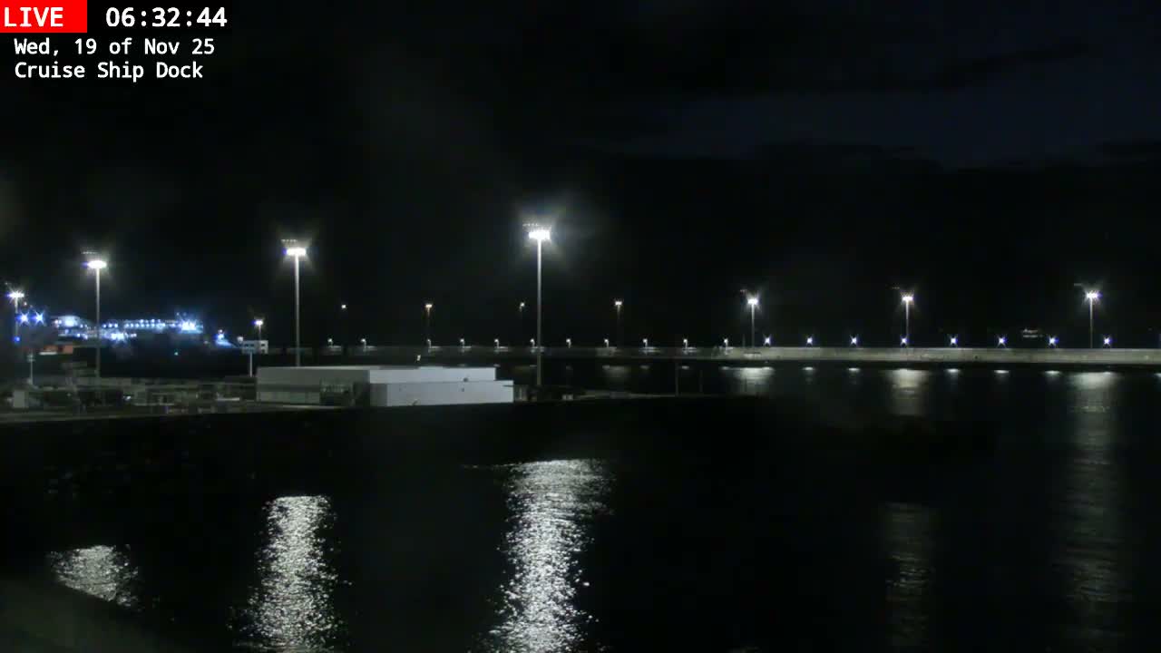 Lanzarote, Arrecife Harbor, Cruise Ship Dock Live Cam - Canary Islands, Las Palmas, Spain