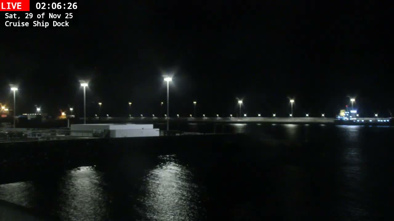 Lanzarote, Arrecife Harbor, Cruise Ship Dock Live Cam - Canary Islands, Las Palmas, Spain