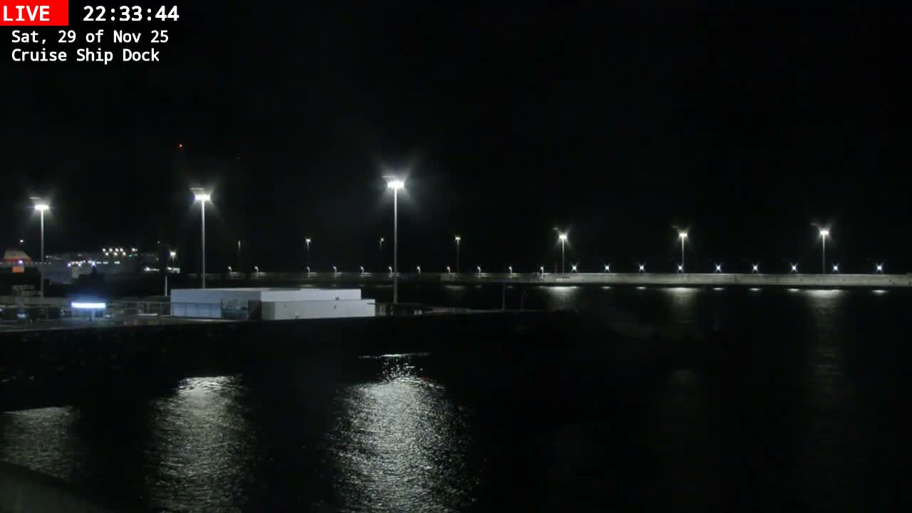 Lanzarote, Arrecife Harbor, Cruise Ship Dock Live Cam - Canary Islands, Las Palmas, Spain