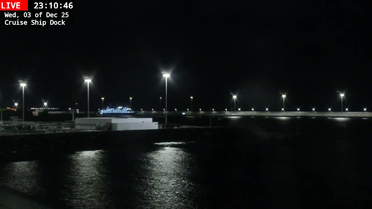 Lanzarote, Arrecife Harbor, Cruise Ship Dock Live Cam - Canary Islands, Las Palmas, Spain