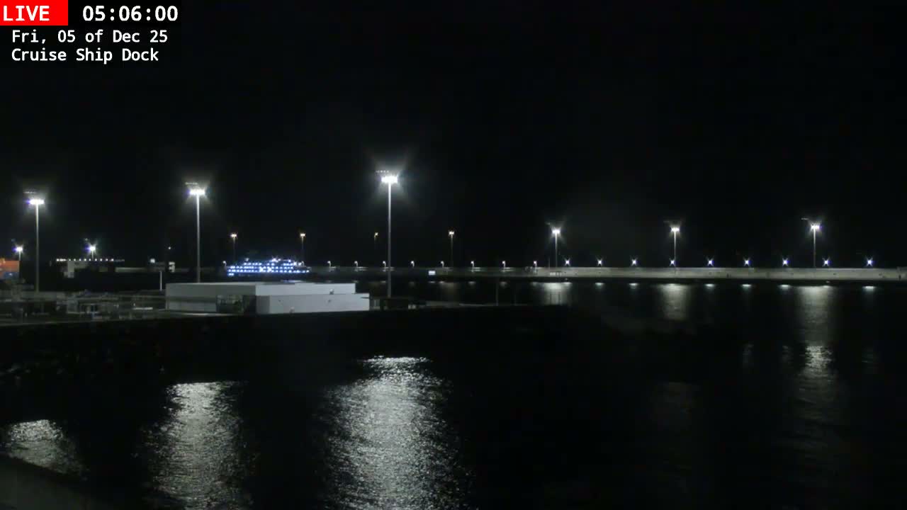 Lanzarote, Arrecife Harbor, Cruise Ship Dock Live Cam - Canary Islands, Las Palmas, Spain