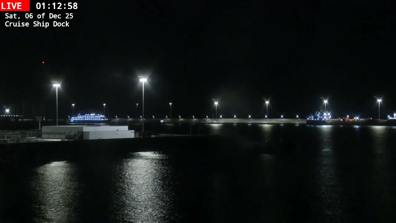 Lanzarote, Arrecife Harbor, Cruise Ship Dock Live Cam - Canary Islands, Las Palmas, Spain