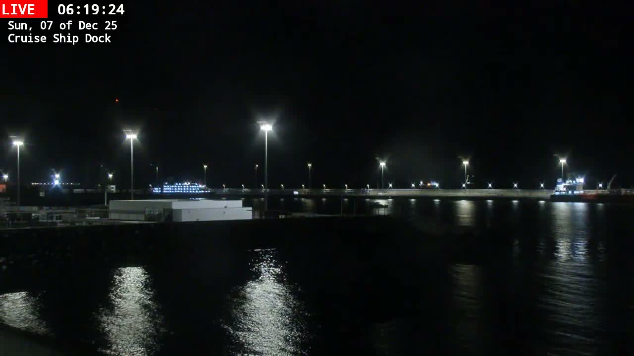 Lanzarote, Arrecife Harbor, Cruise Ship Dock Live Cam - Canary Islands, Las Palmas, Spain