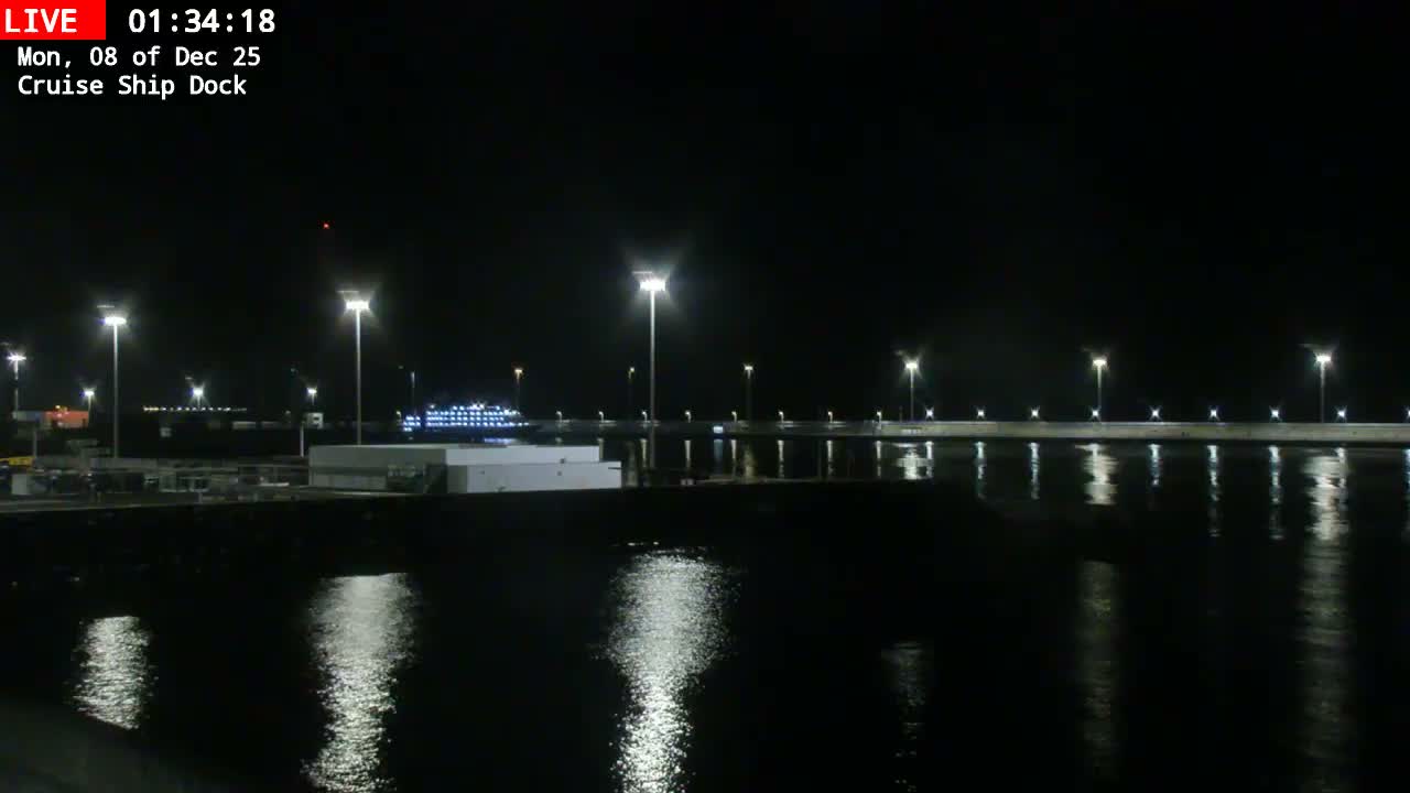 Lanzarote, Arrecife Harbor, Cruise Ship Dock Live Cam - Canary Islands, Las Palmas, Spain