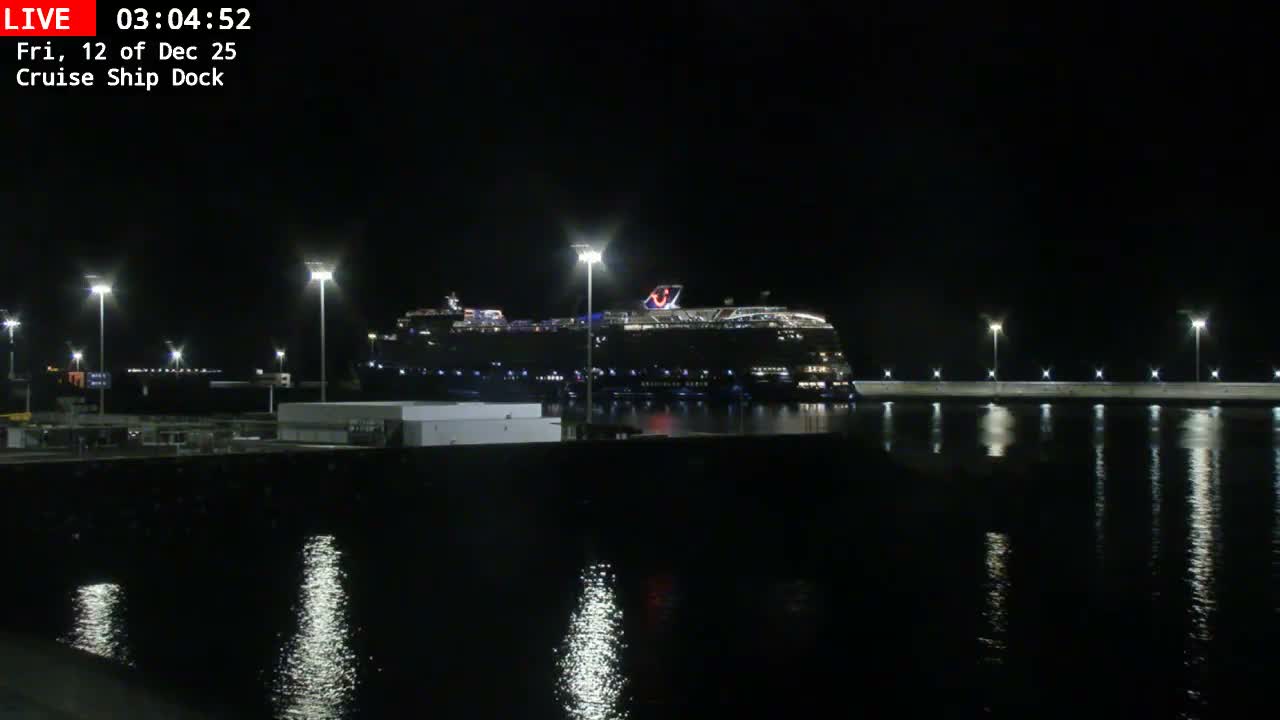 Lanzarote, Arrecife Harbor, Cruise Ship Dock Live Cam - Canary Islands, Las Palmas, Spain